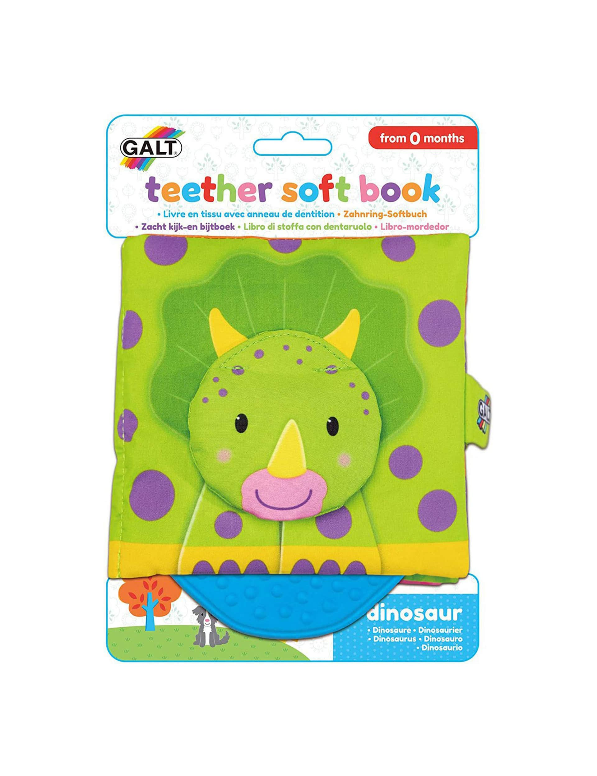 Early Learning Centre Dinosaur Teether Soft Book (0-24 Mths)