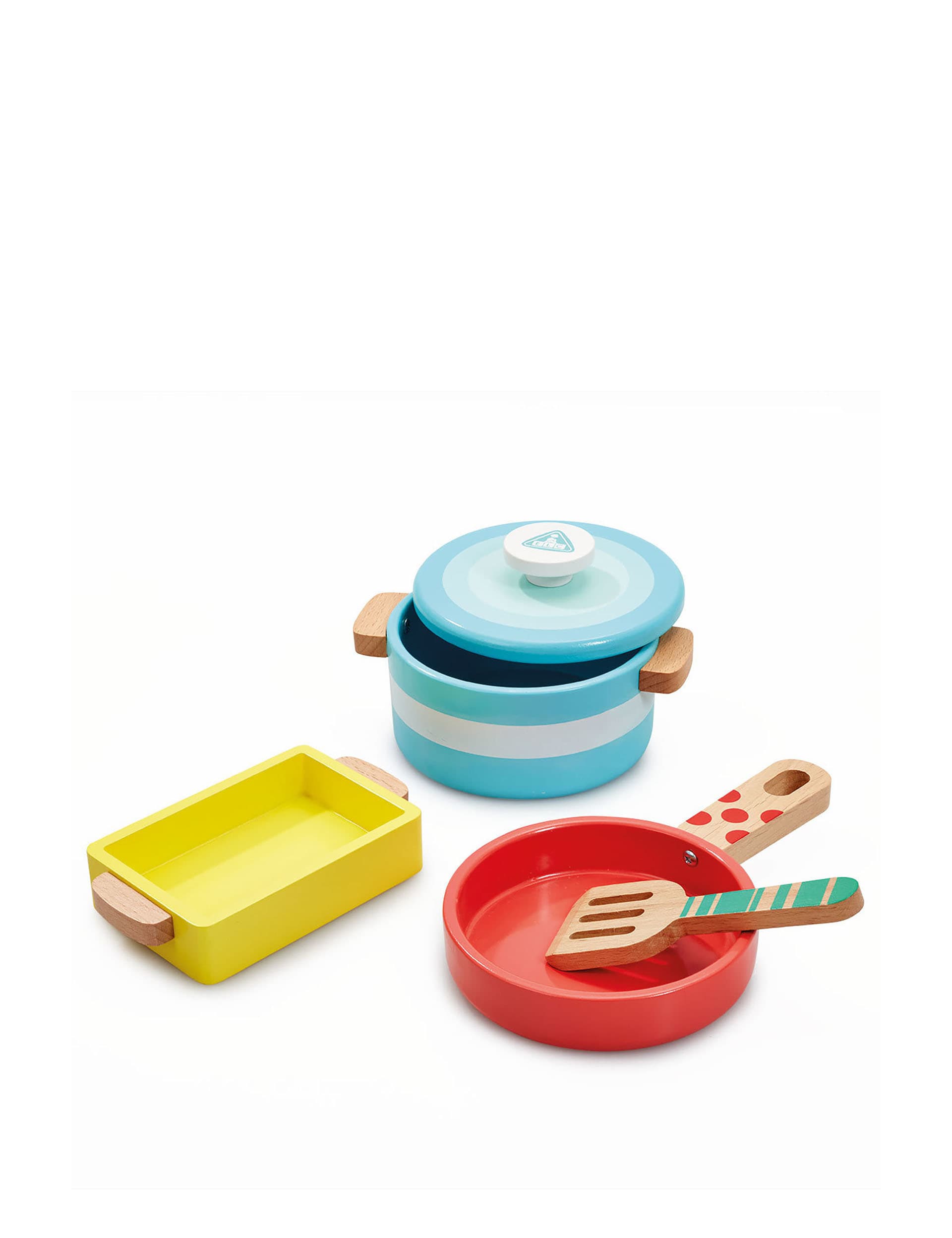 Early Learning Centre Wooden Kitchen Pots & Pans (3+ Yrs)