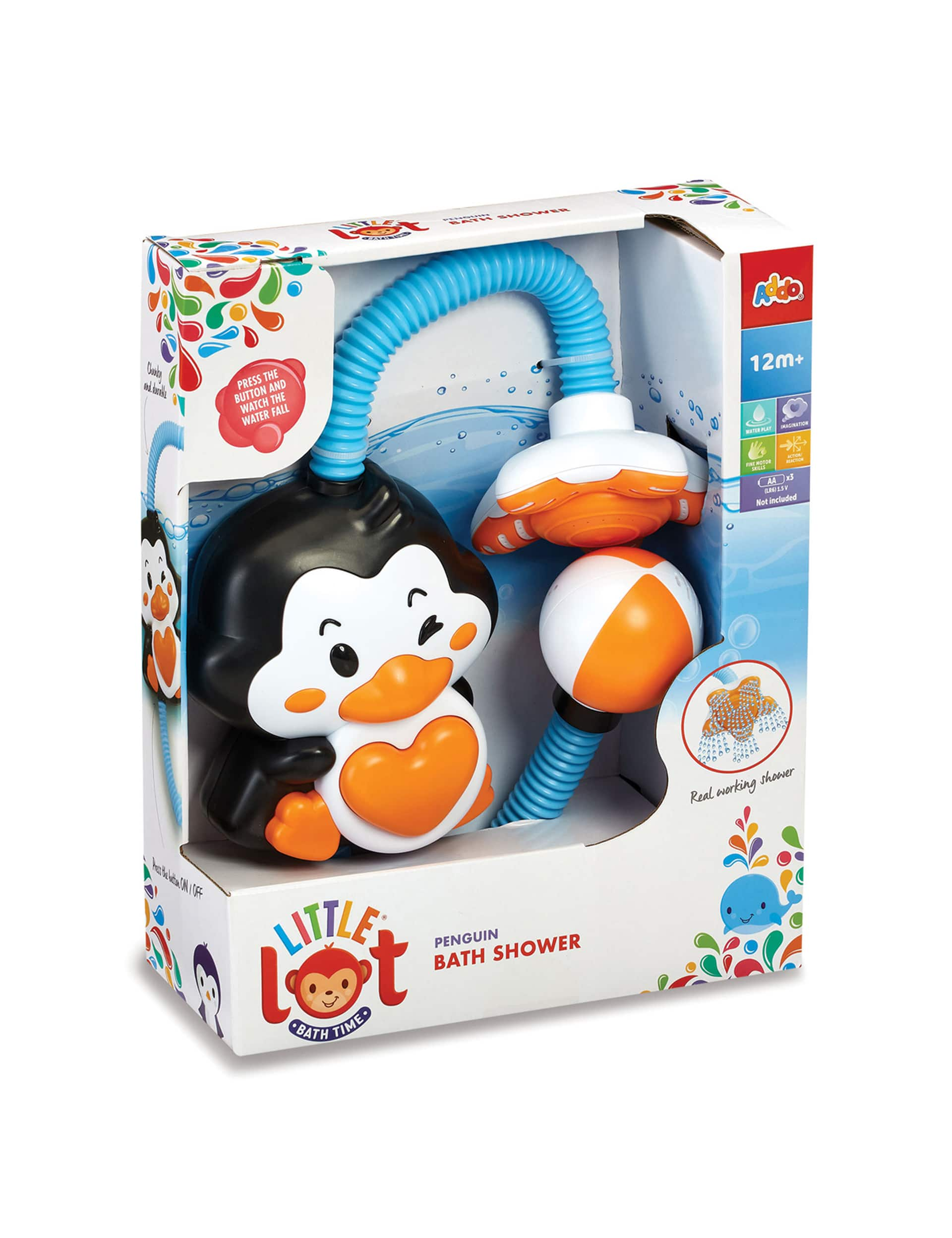 Little Lot Penguin Bath Shower Toy (12-36 Mths)