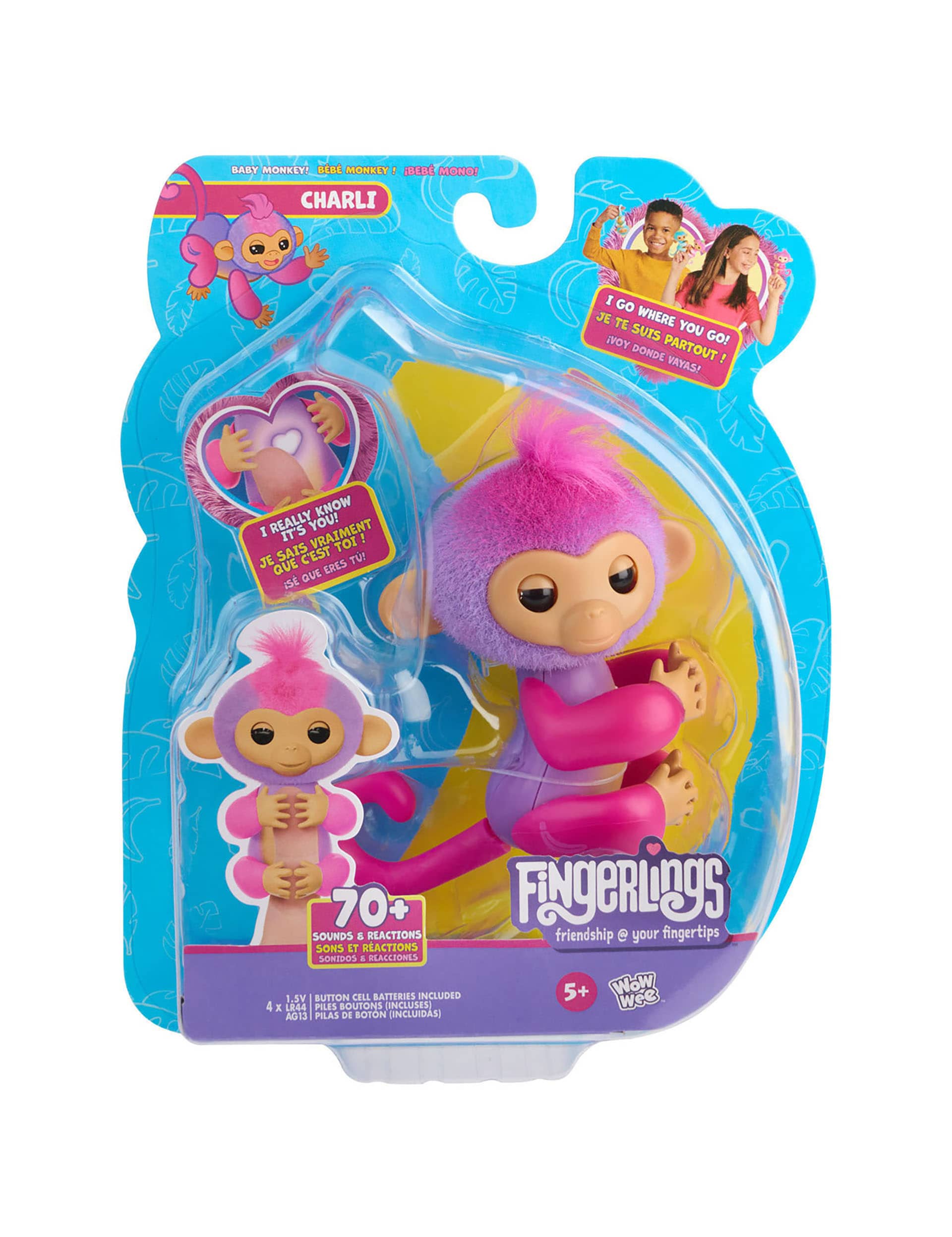 Fingerlings Charli Baby Monkey Toy (5-8 Yrs)