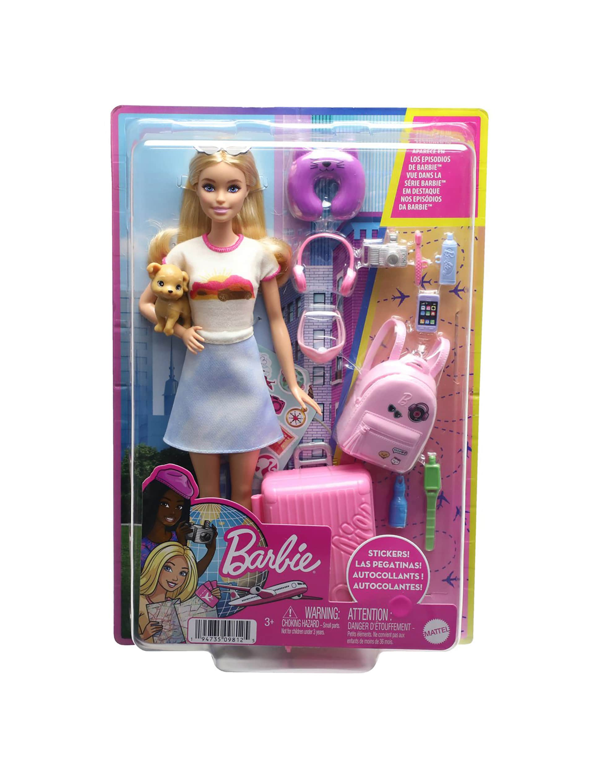 Barbie Malibu Doll Travel Playset (3-6 Yrs)