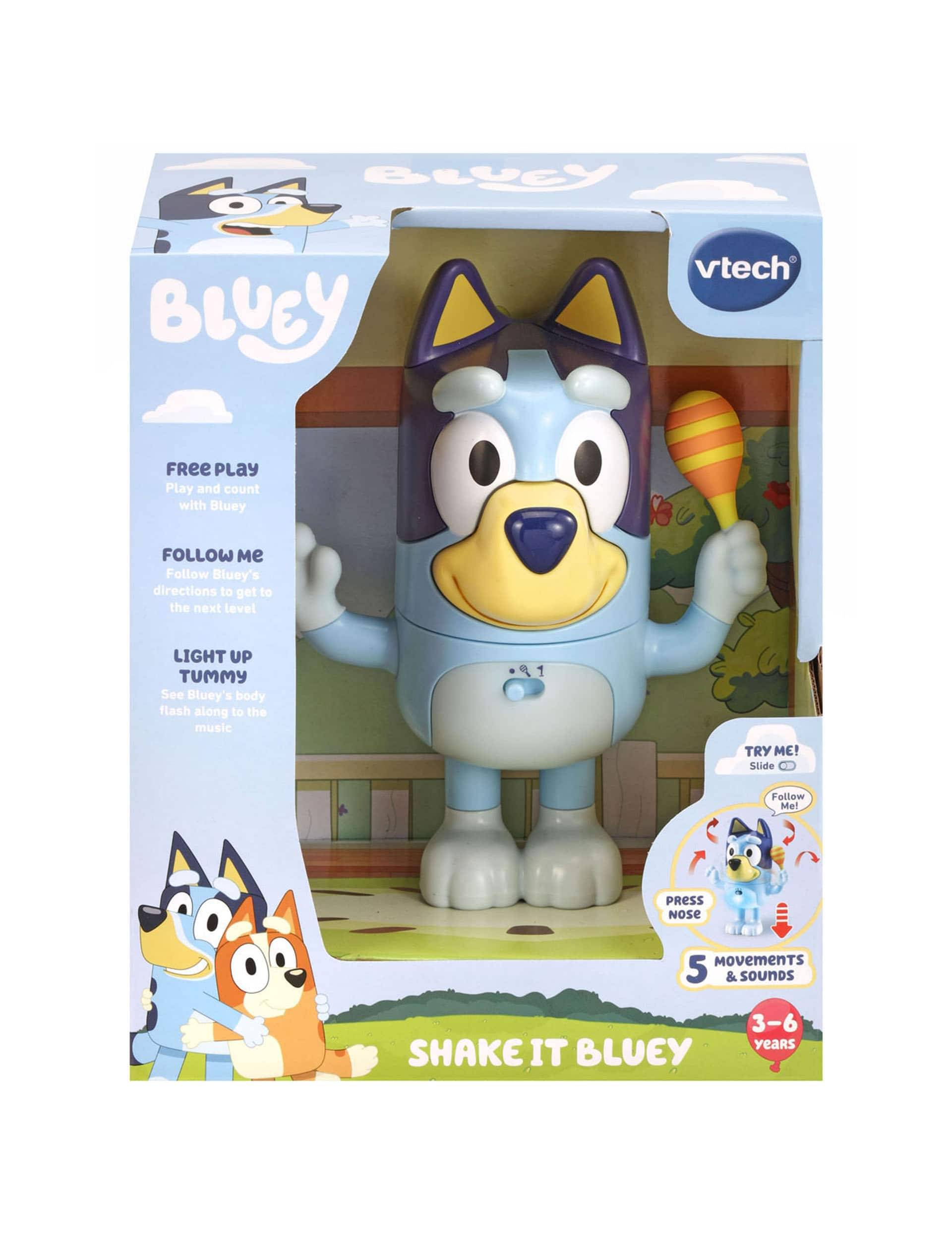 Vtech Bluey Shake It Figure (3+ Yrs)