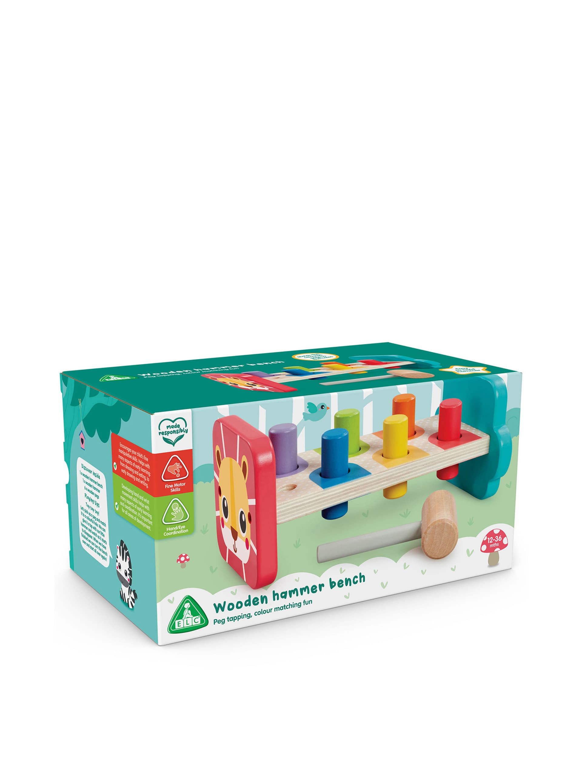 Early Learning Centre Wooden Hammer Bench (1-3 Yrs)