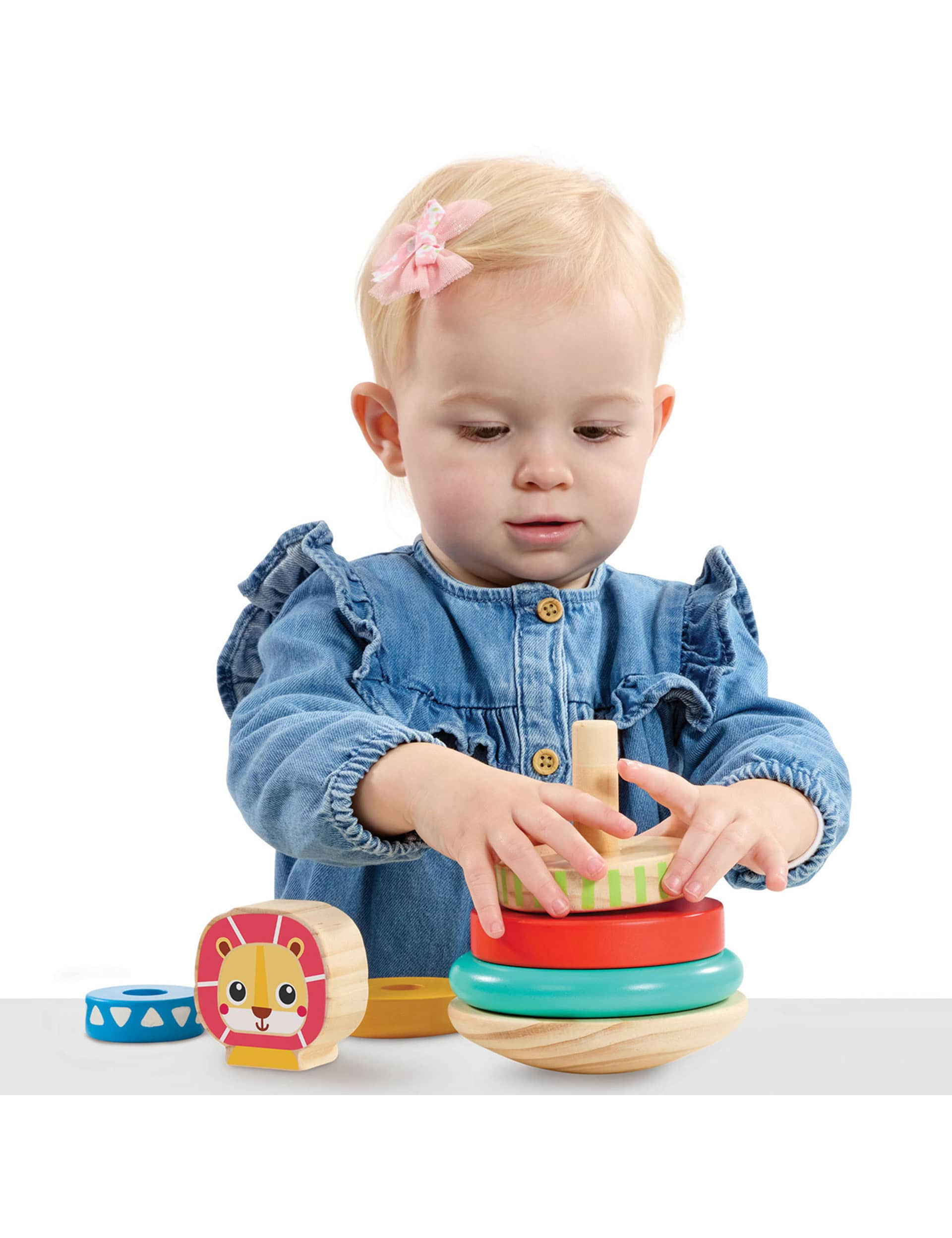 Early Learning Centre Wooden Lion Stacking Rings (1-3 Yrs)