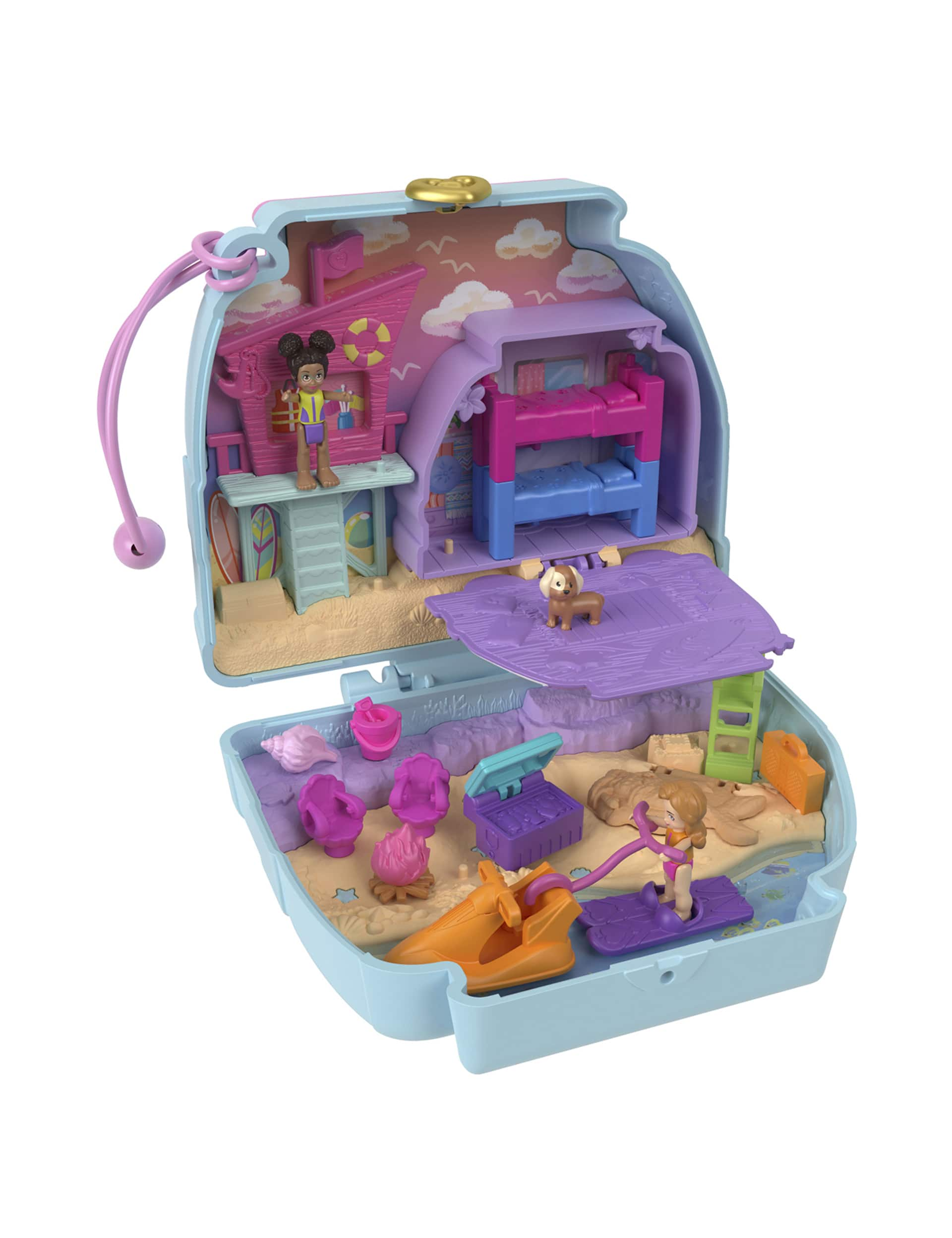 Polly Pocket Seaside Puppy Ride Playset (4+ Yrs)