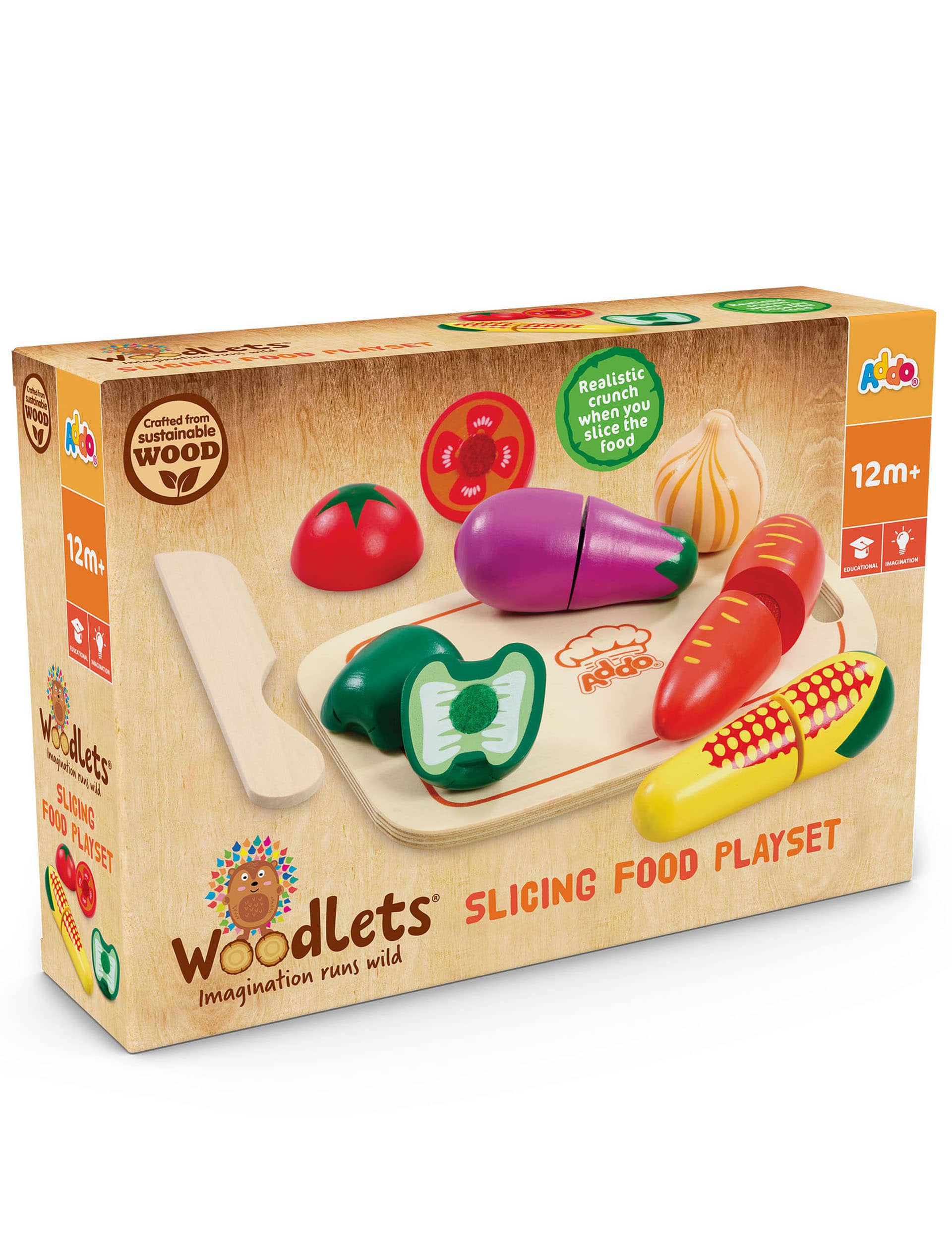 Woodlets Slicing Food Playset (12+ Mths)