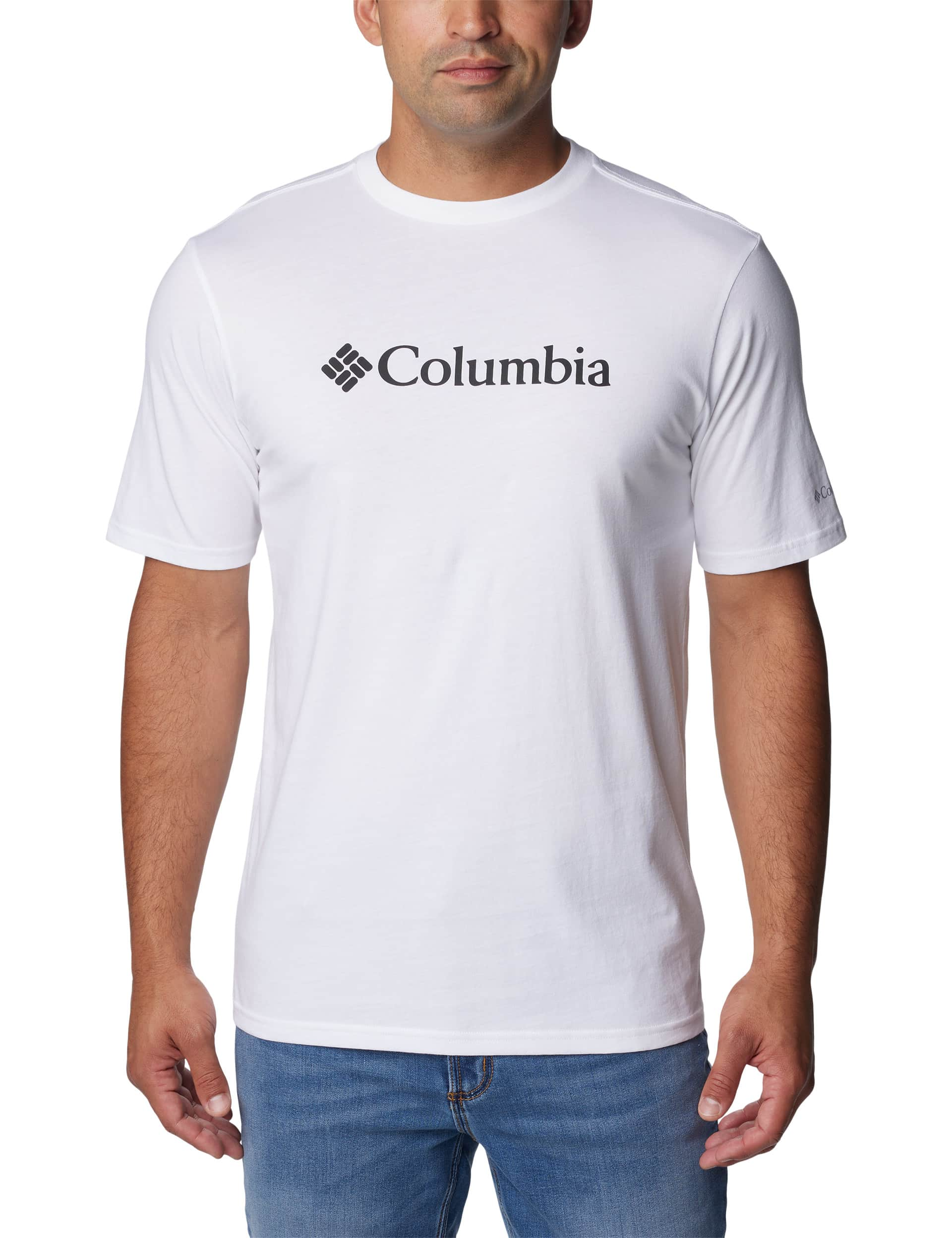 Columbia Men's CSC Basic Logo Pure Cotton T-Shirt - White Mix, Black,White Mix,Black Mix