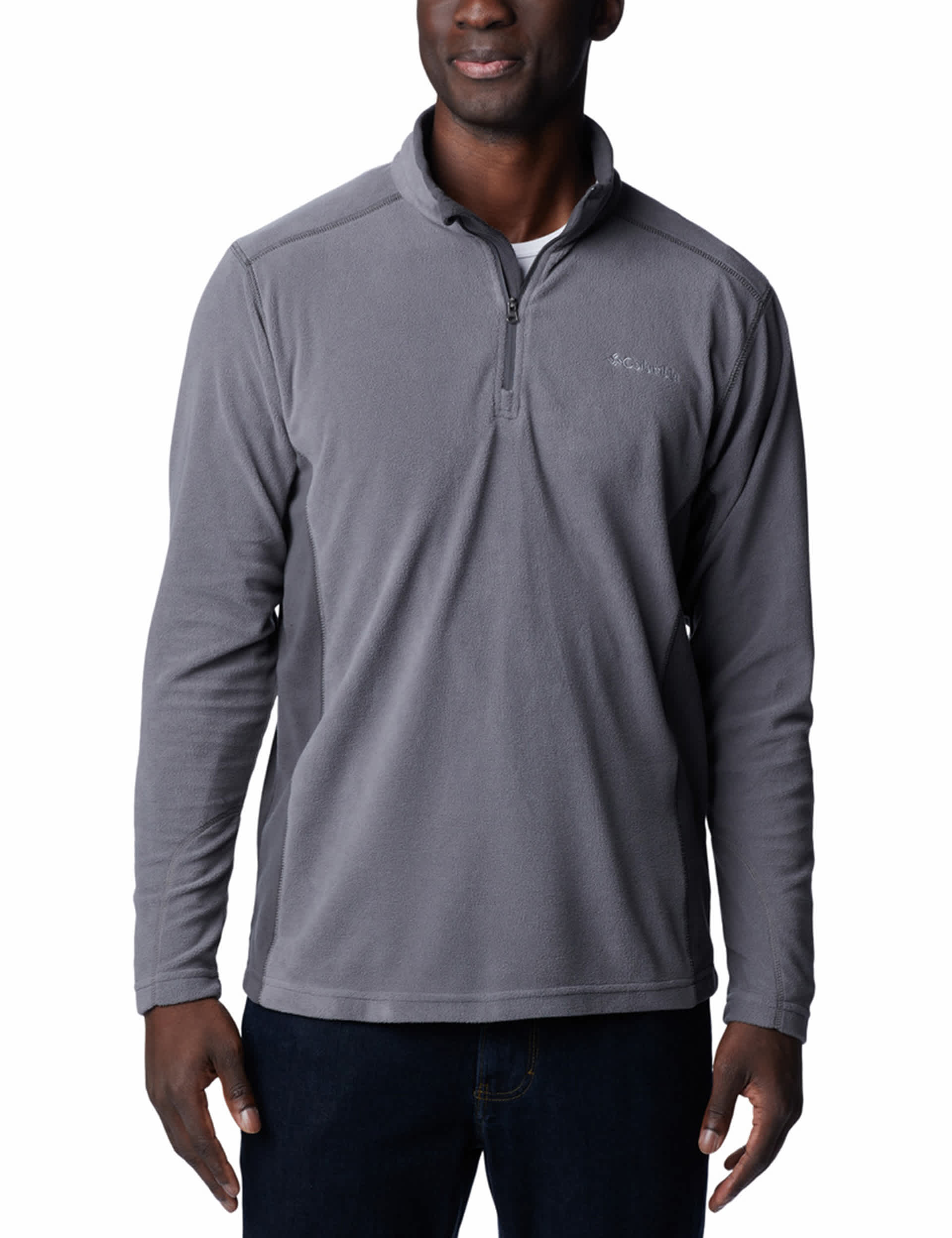 Columbia Men's Klamath Range II Fleece Half Zip Jacket - XL - Dark Grey, Dark Grey