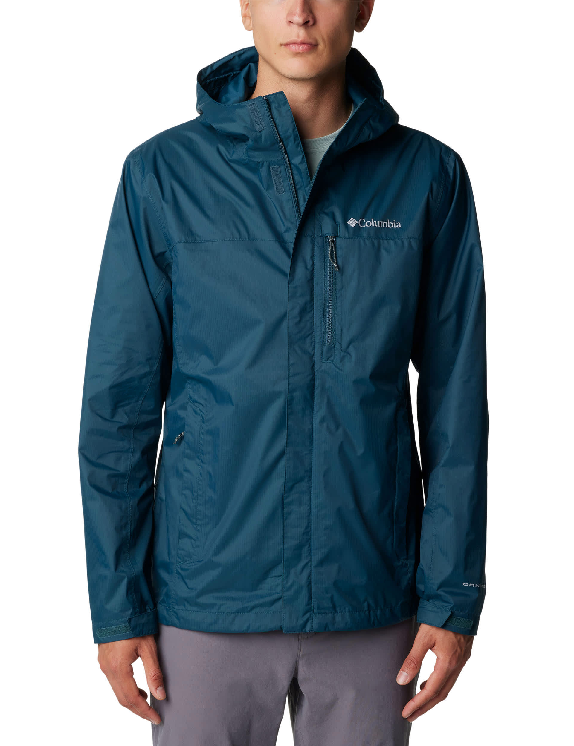 Columbia Men's Pouring Adventure II Waterproof Anorak - M - Navy, Black,Navy