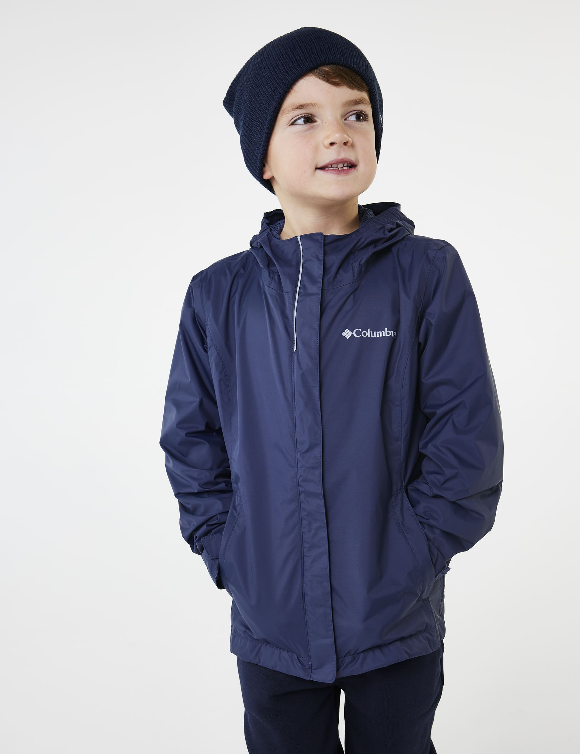 Columbia Kids Arcadia Hooded Jacket - XL - Navy, Navy