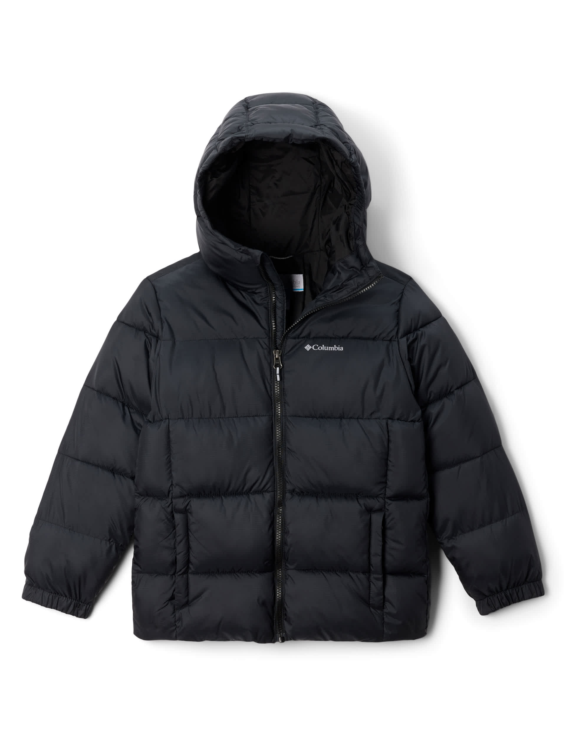 Columbia Boys Puffect Hooded Jacket - S - Black, Black