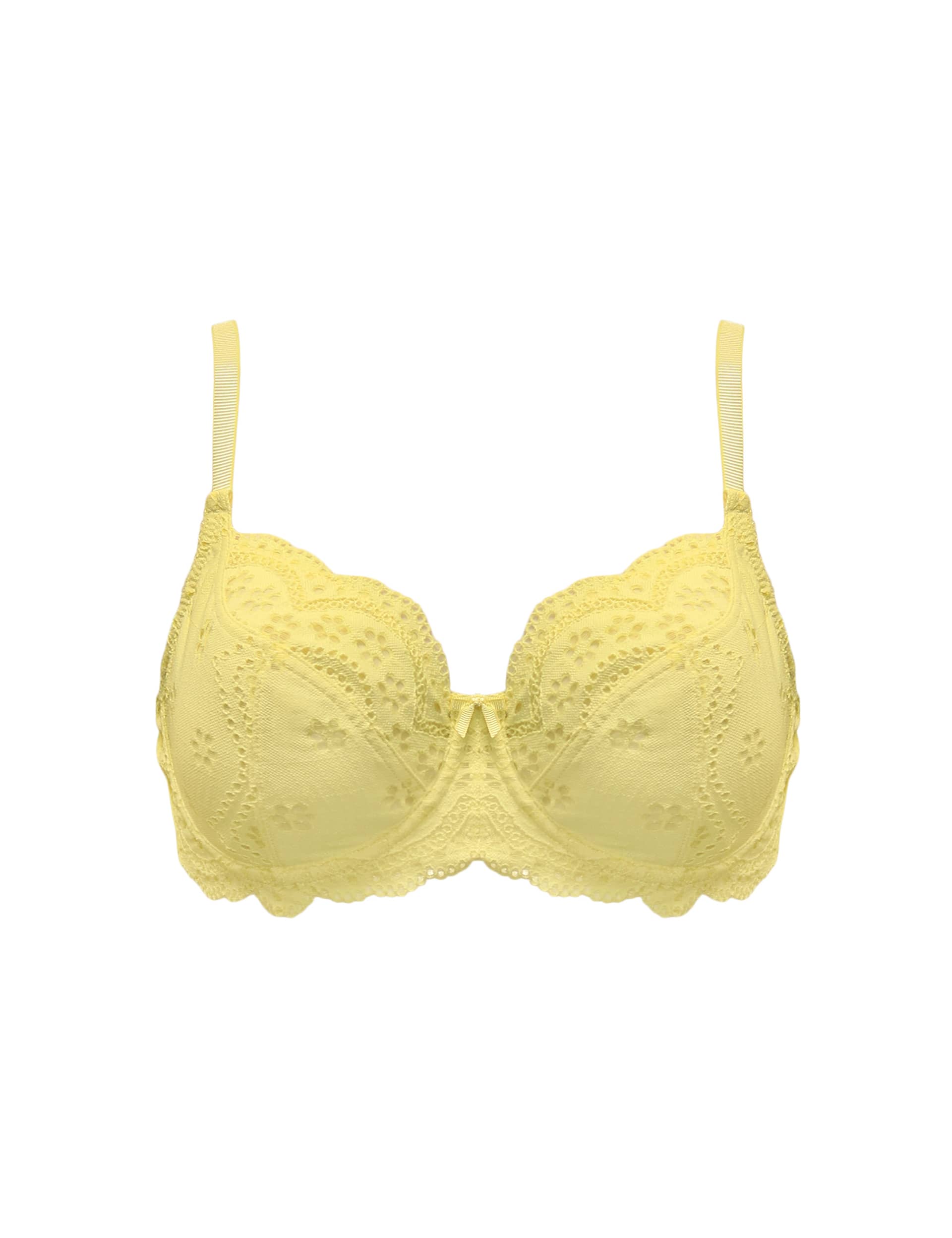 Pour Moi Women's Swoon Wired Full Cup Bra (D-HH) - 34F - Yellow, Yellow