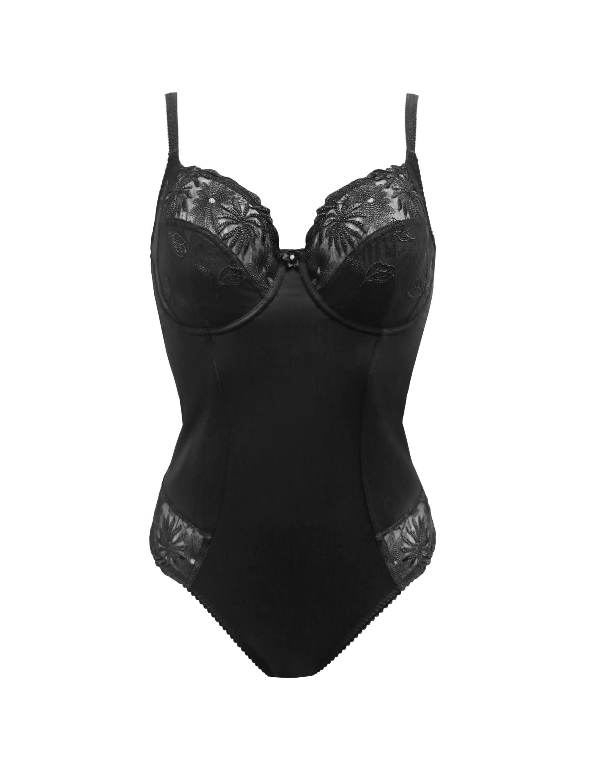 Pour Moi Women's St Tropez Underwired Bodyshaper (D-J) - 36DD - Black, Black