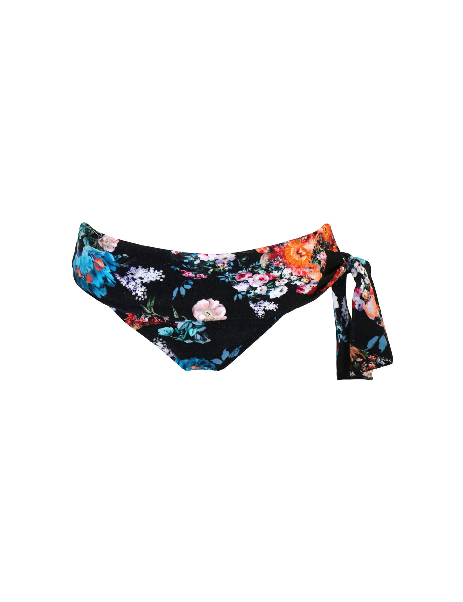 Pour Moi Women's Lisbon Floral High Leg Bikini Bottoms - 14 - Black Mix, Black Mix