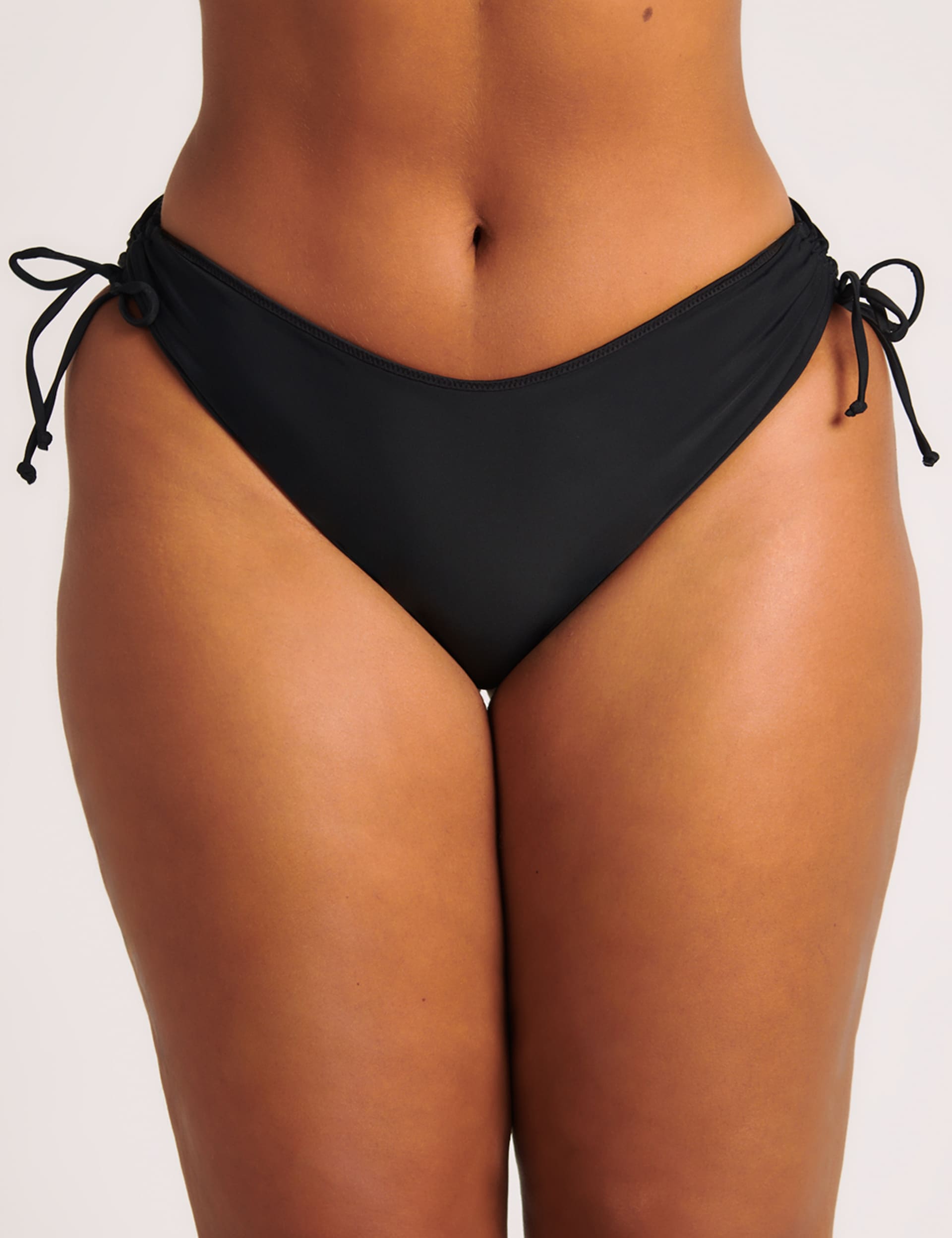 Boux Avenue Women's Ibiza Tie Side High Leg Bikini Bottoms - 10 - Black, Black