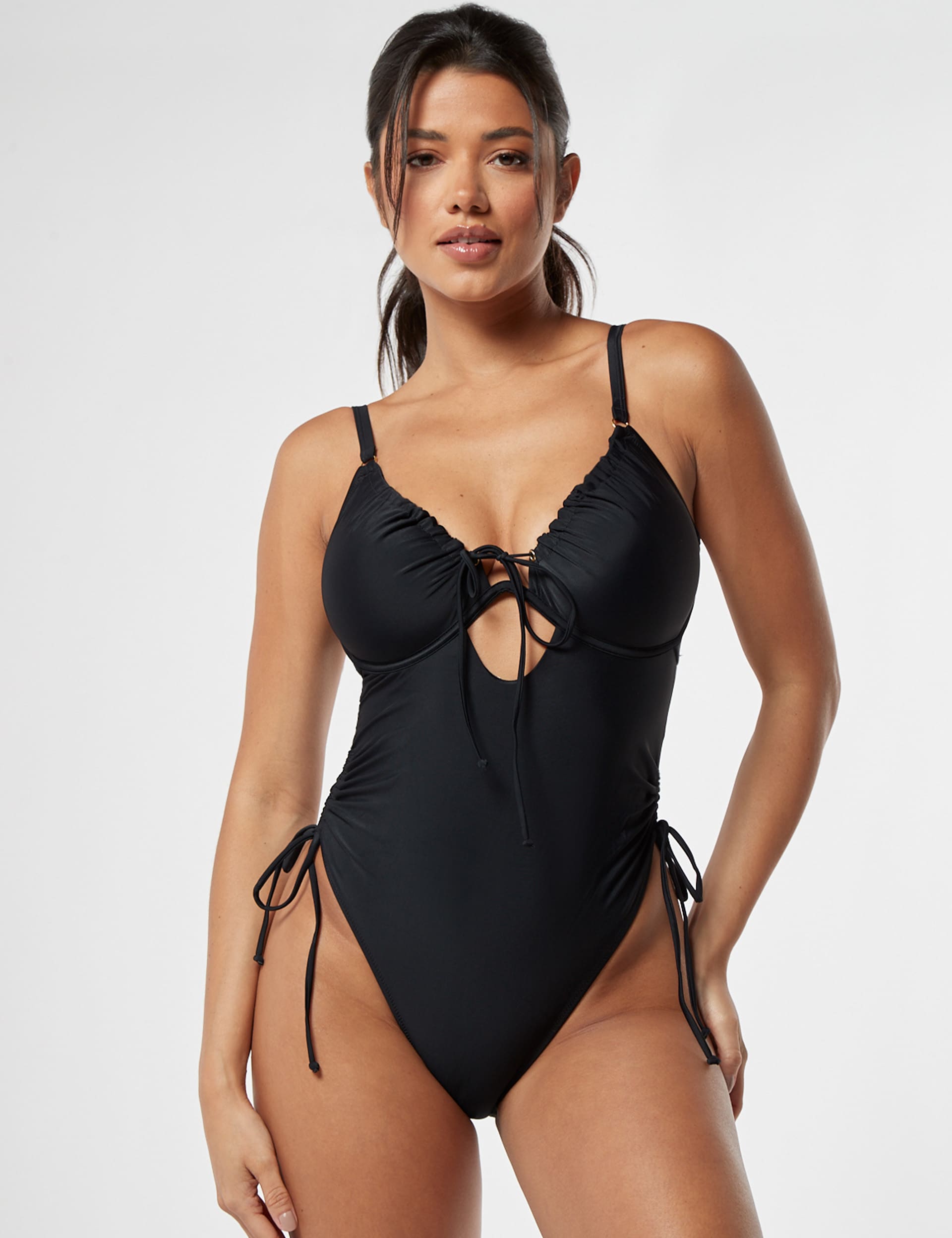 Boux Avenue Women's Ibiza Wired V-Neck Swimsuit