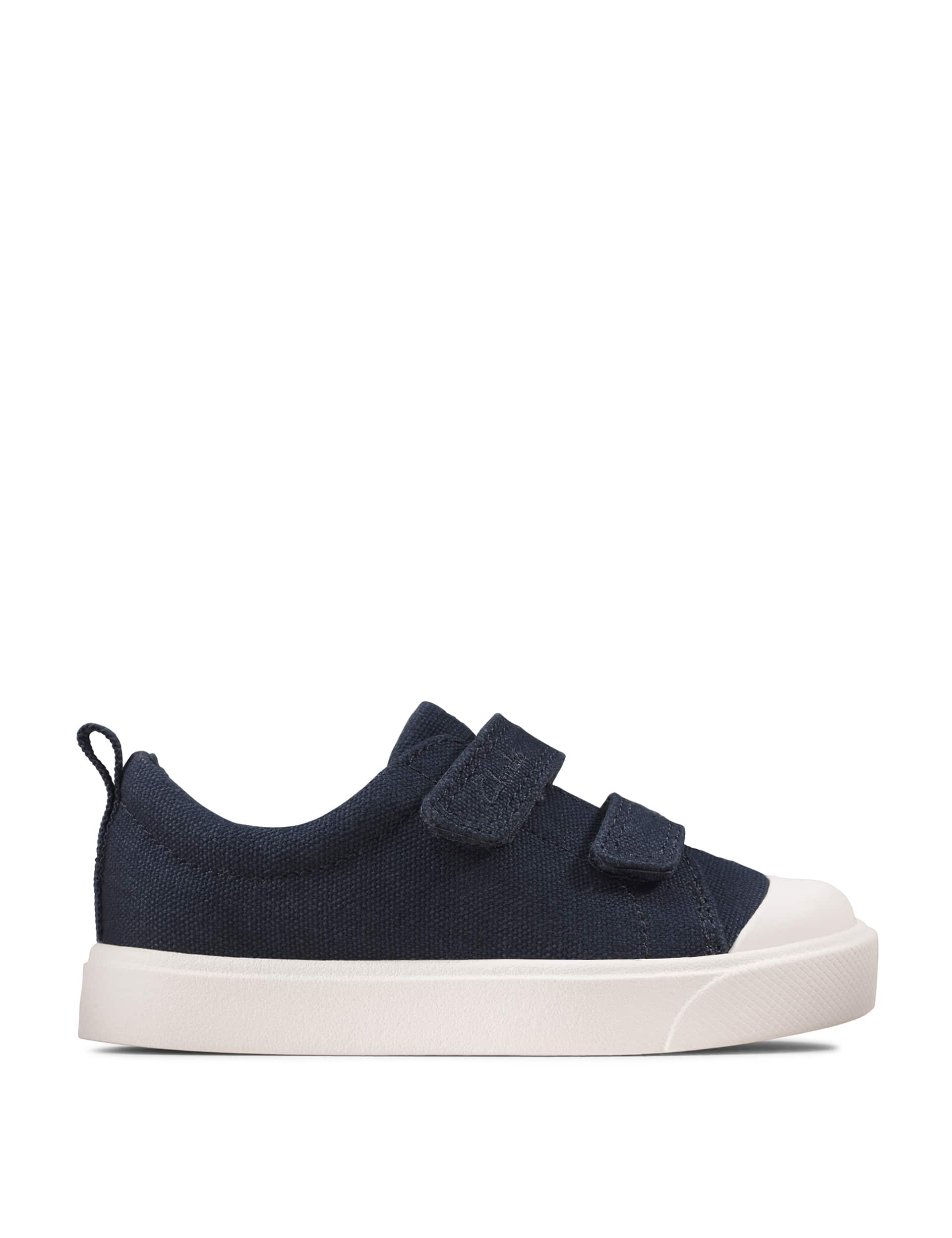 Clarks Kids Riptape Trainers (4 Small - 9.5 Small) - 4SG - Navy, Navy