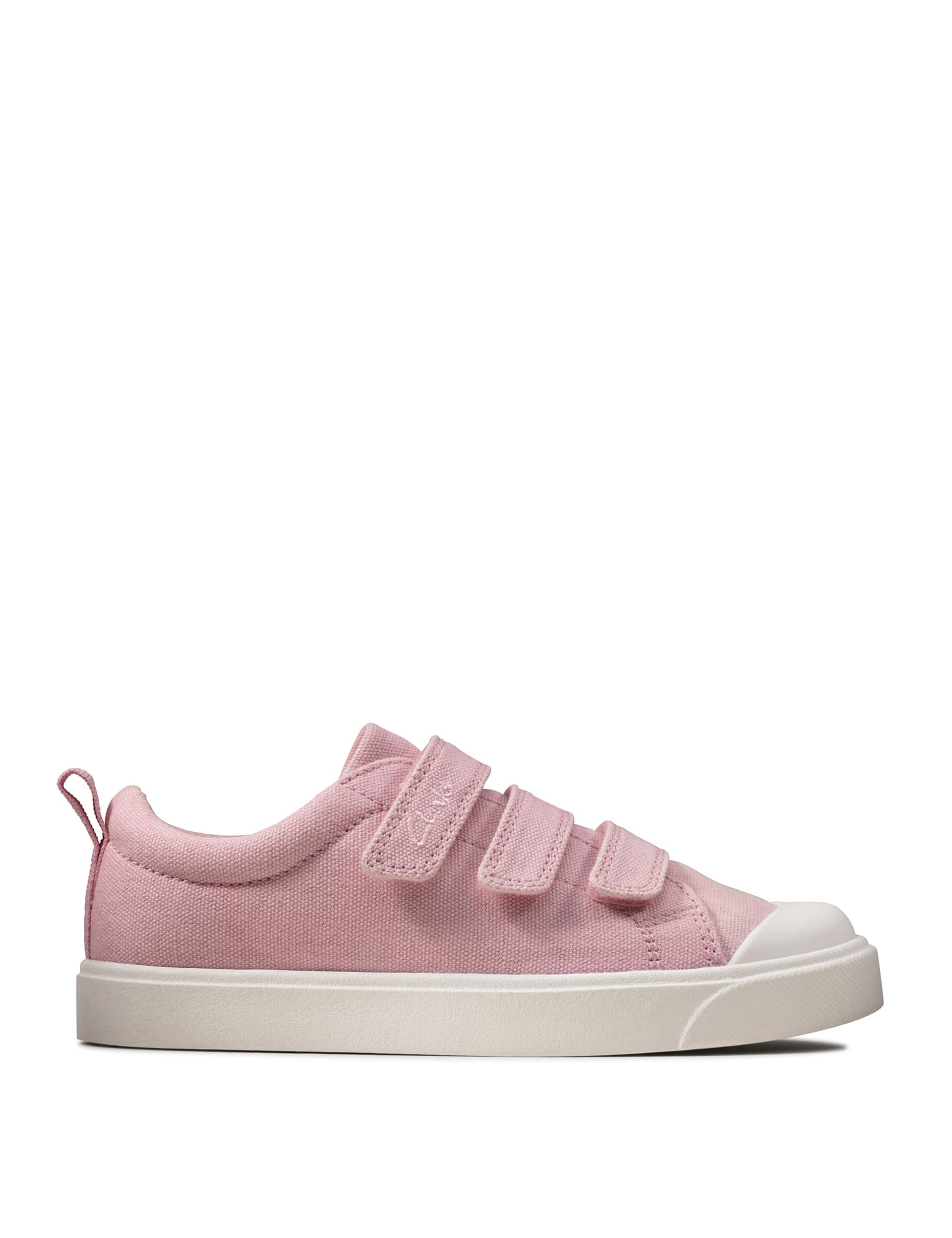 Clarks Kids Riptape Trainers (10 Small - 2.5 Large) - 1 LF - Pink, Pink