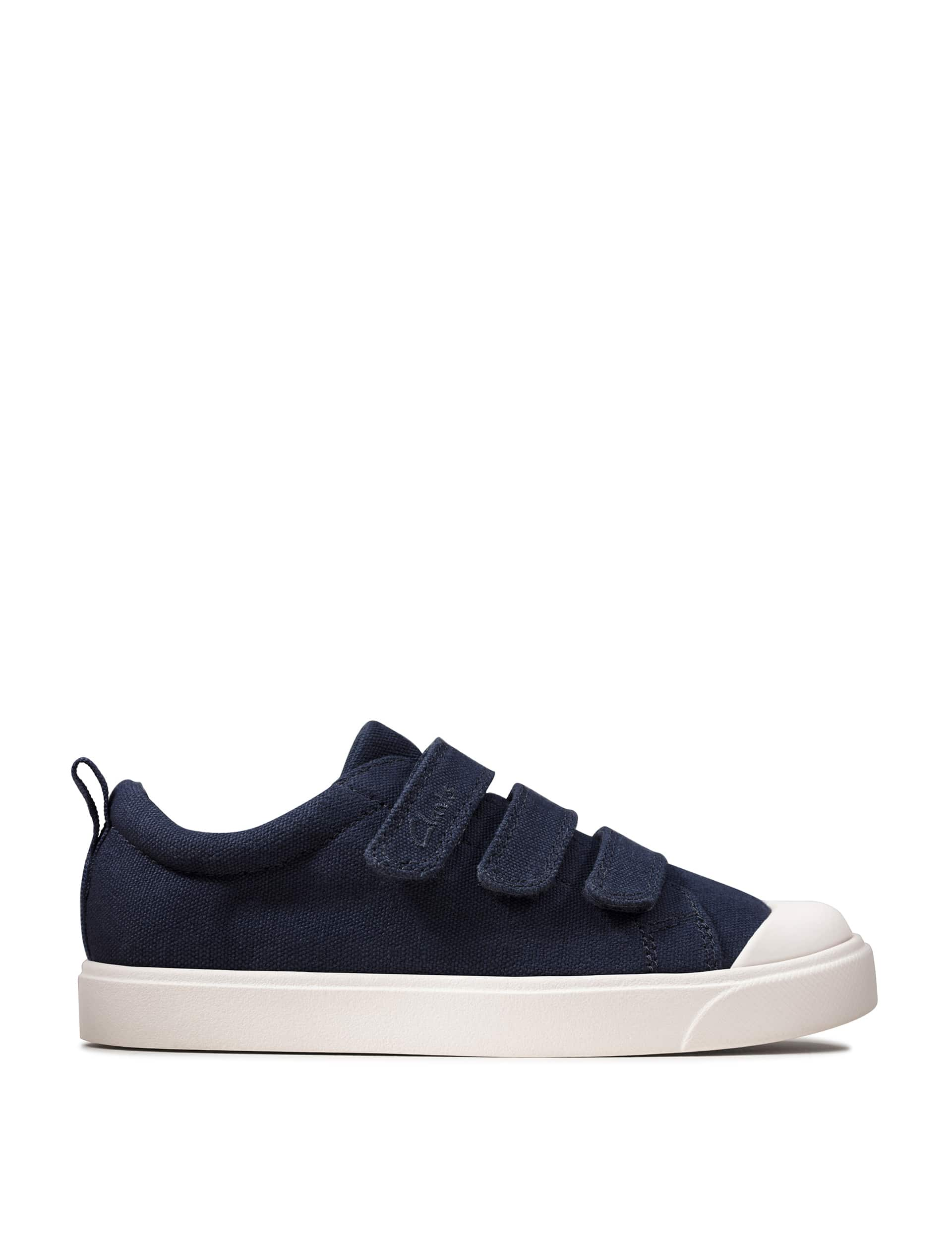 Clarks Kids Riptape Trainers (10 Small - 2.5 Large) - 1.5 LG - Navy, Navy