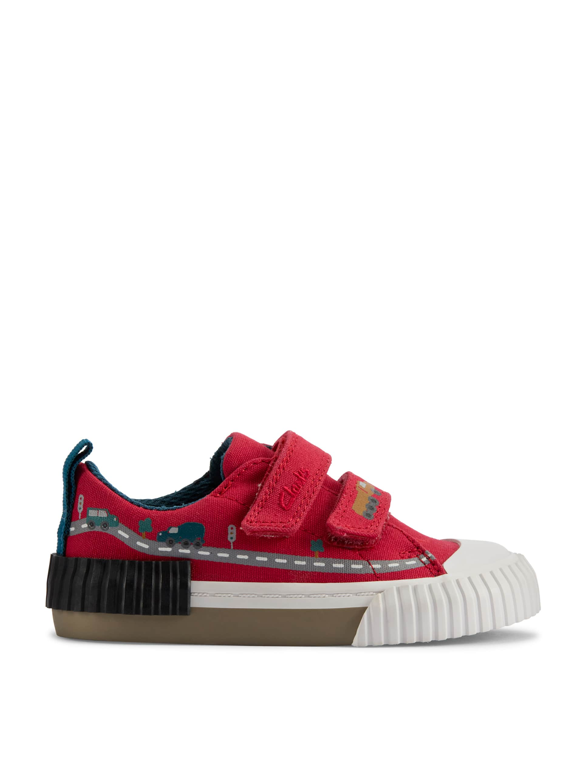 Clarks Kids Riptape Trainers (4 Small - 6.5 Small) - 5 SG - Red, Red