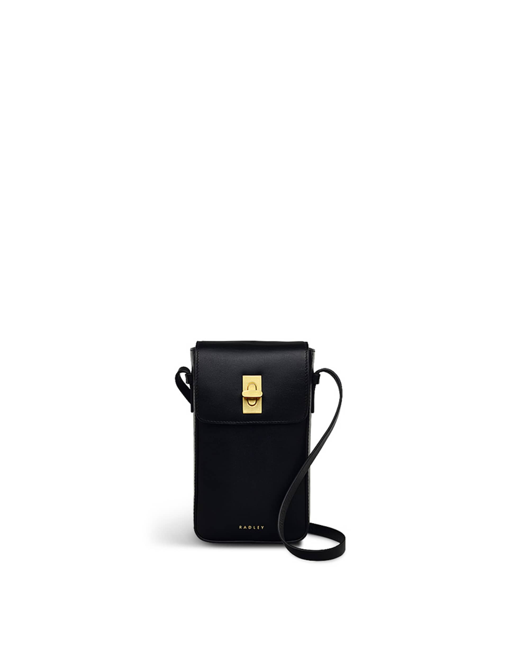 Radley Women's Leather Cross Body Phone Bag - Black, Black