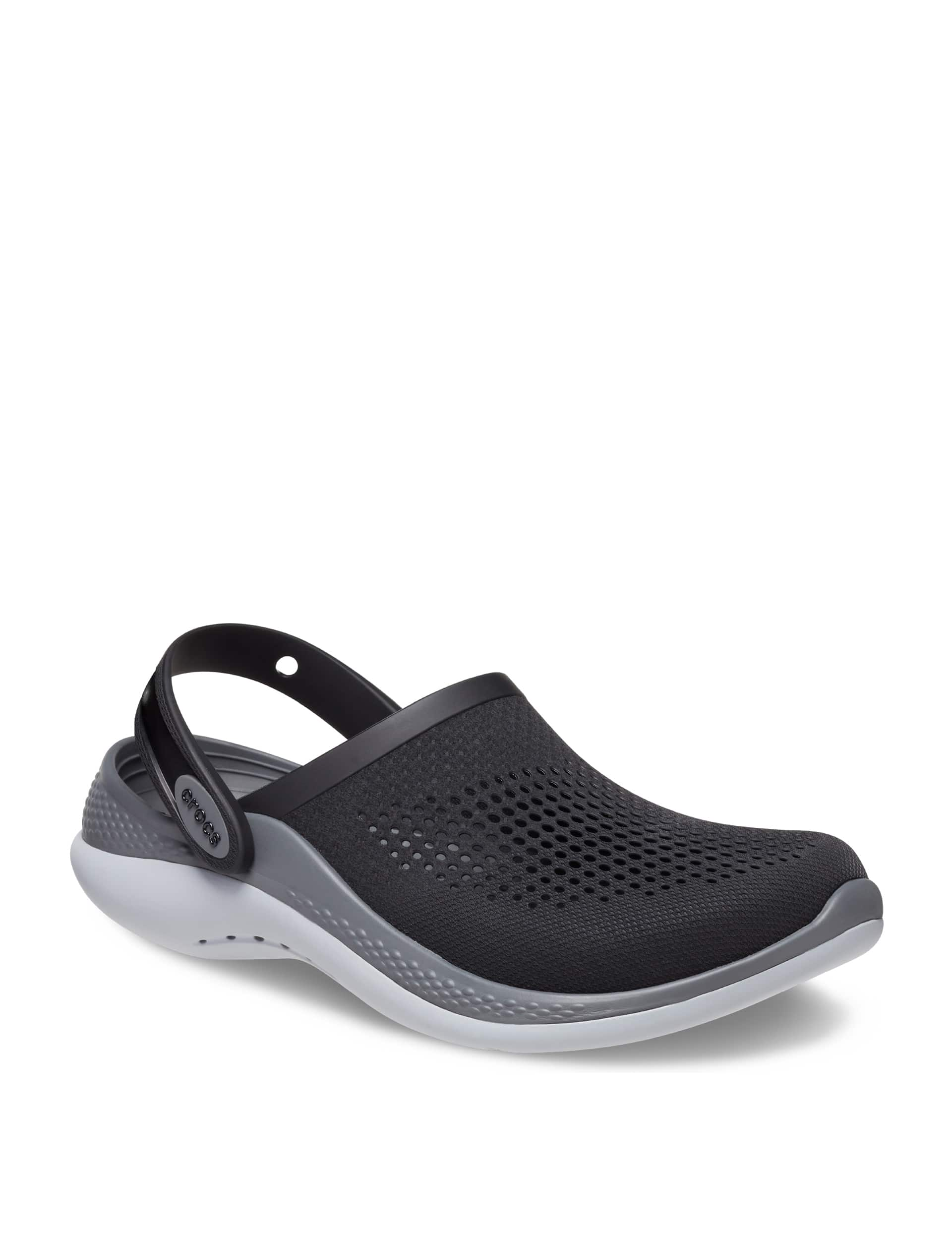 Crocs Womens Mens LiteRide 360 Clogs - 5 - Black Mix, Black Mix,Grey Mix