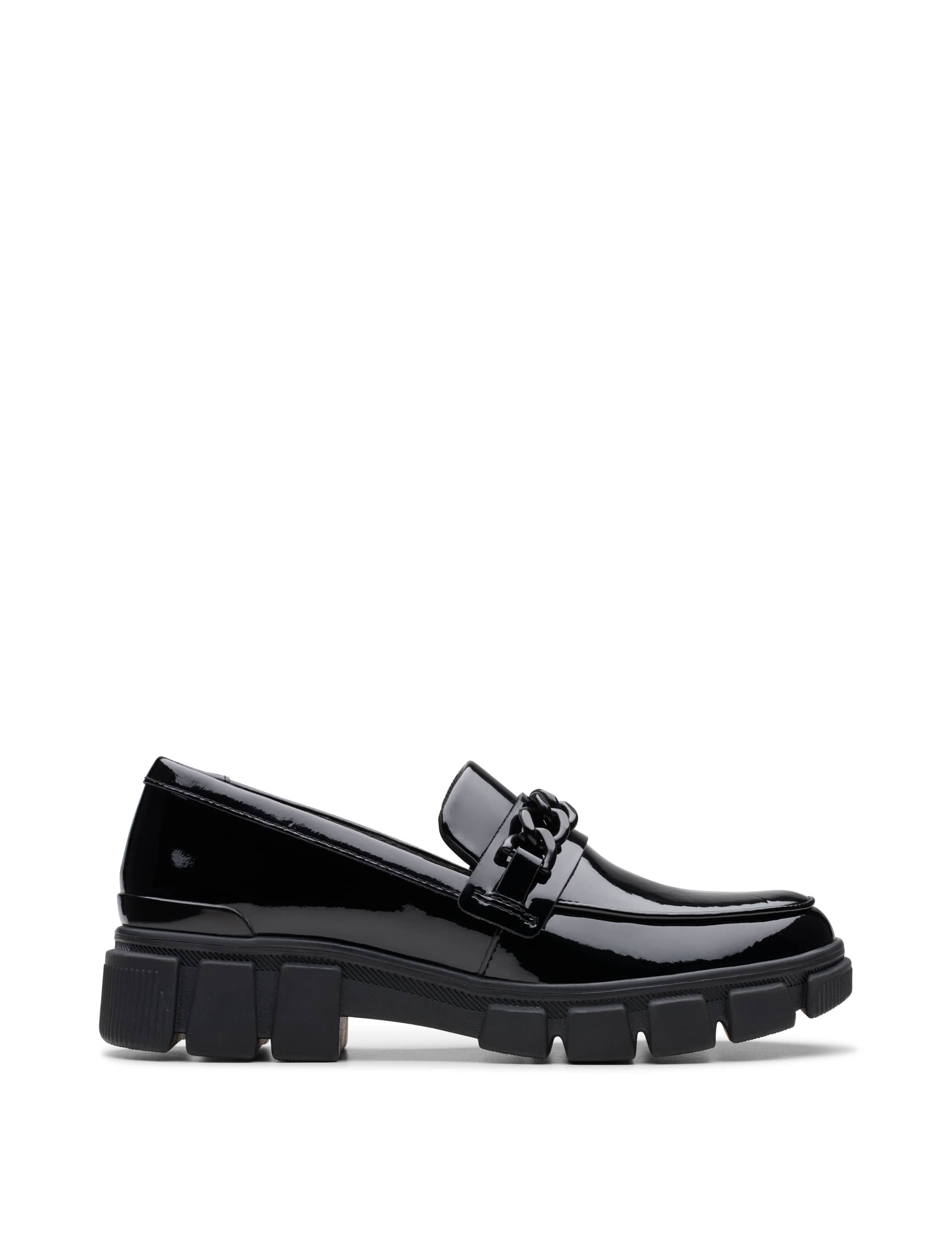 Clarks Kids Patent Leather Loafers (3 Large to 7 Large)
