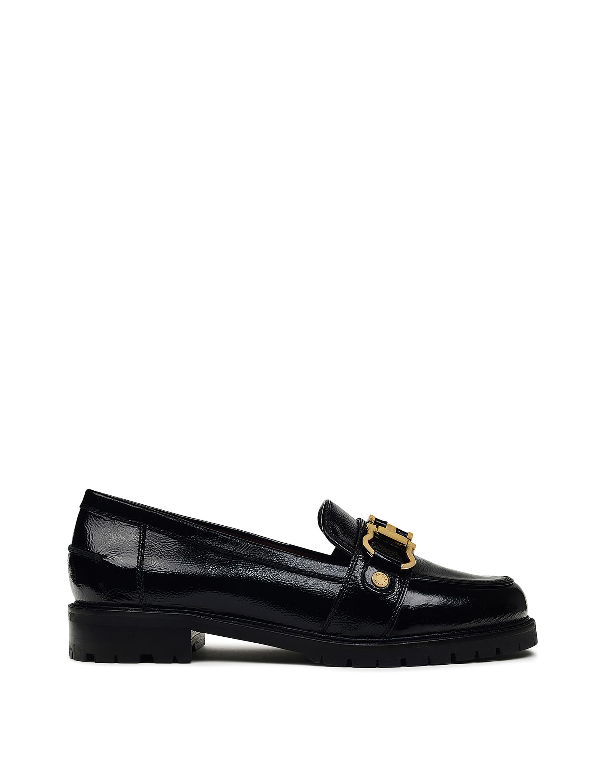 Radley Women's Linden Row Leather Chunky Loafers - 6 - Black, Black