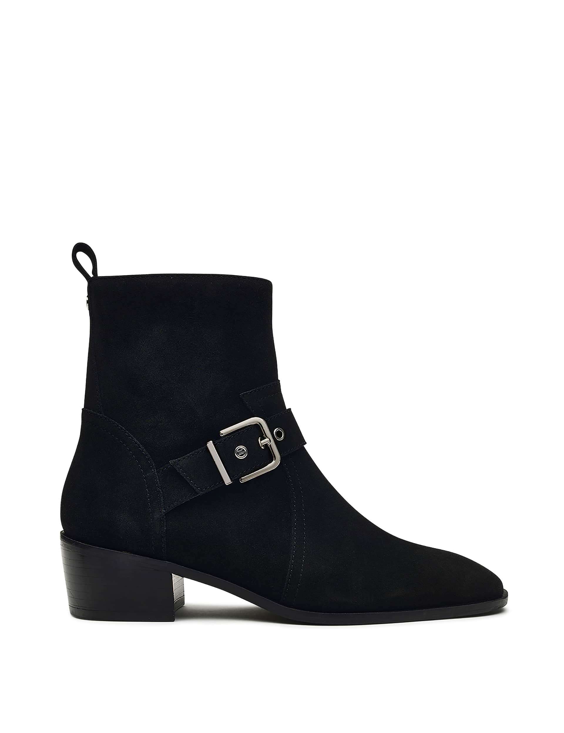 Radley Women's Mayflower Lane Suede Buckle Ankle Boots - 6 - Black, Black