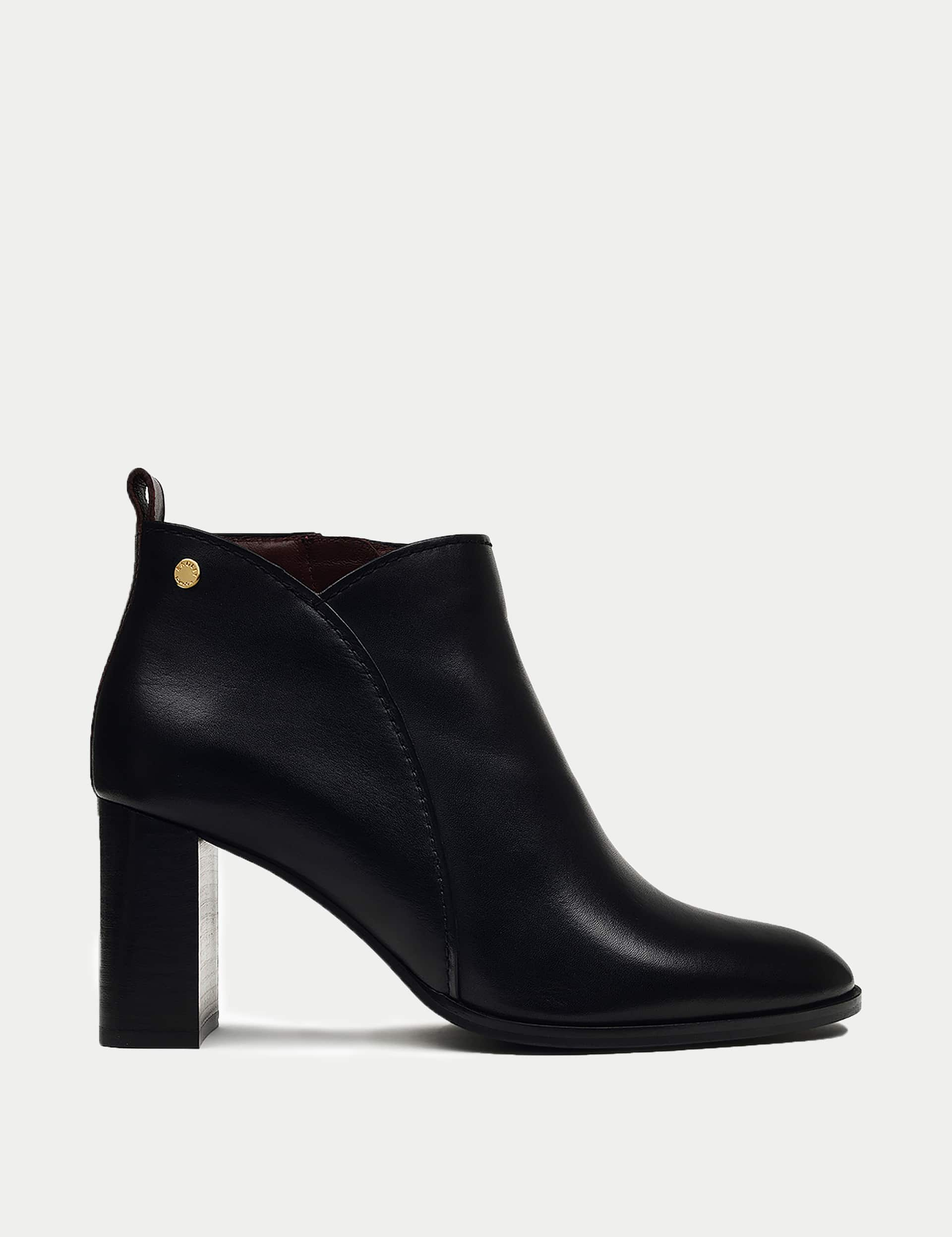 Radley Women's Leather Block Heel Ankle Boots - 6 - Black, Navy,Black