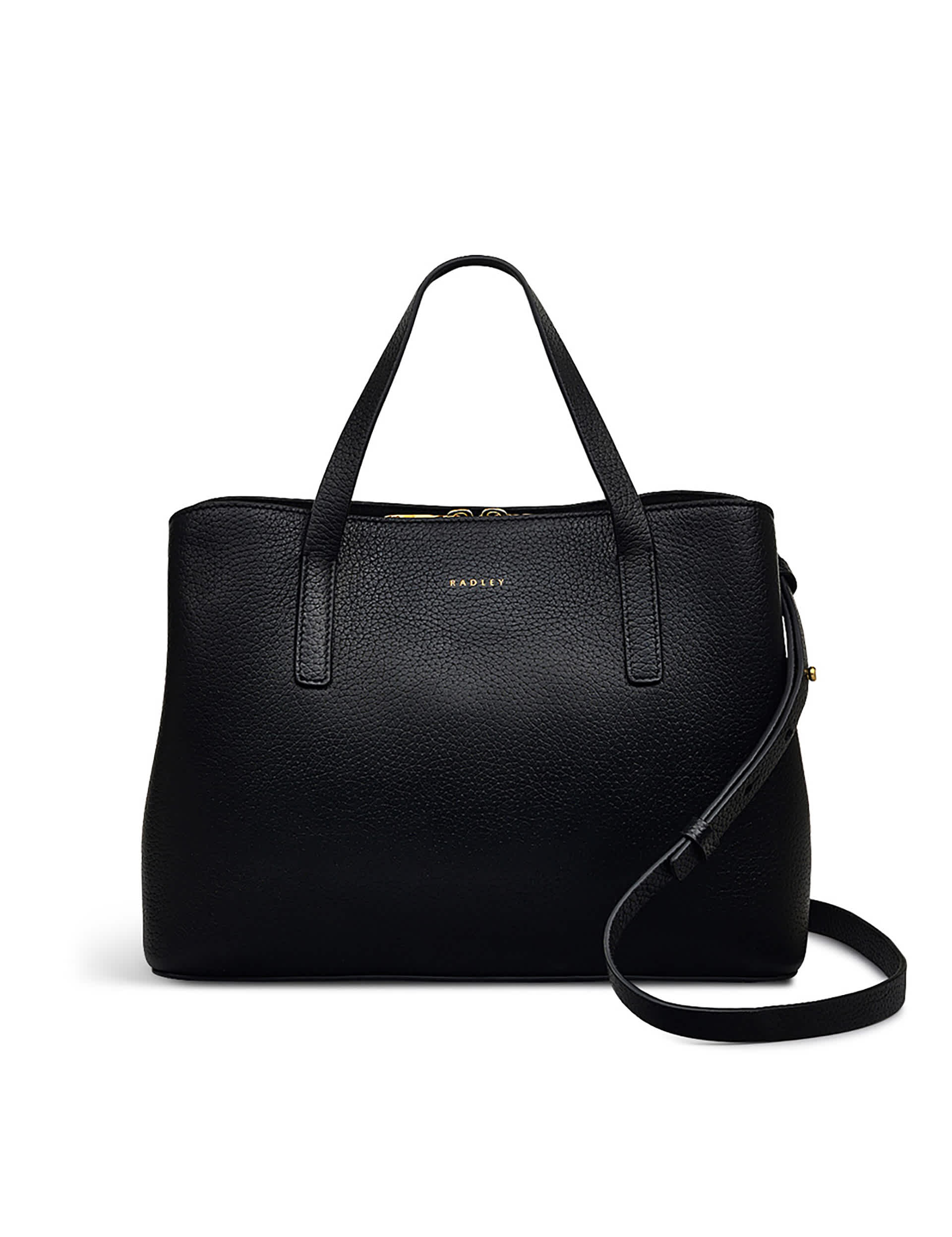 Radley Women's Dukes Place Icon Leather Grab Bag - Black, Black,Tan