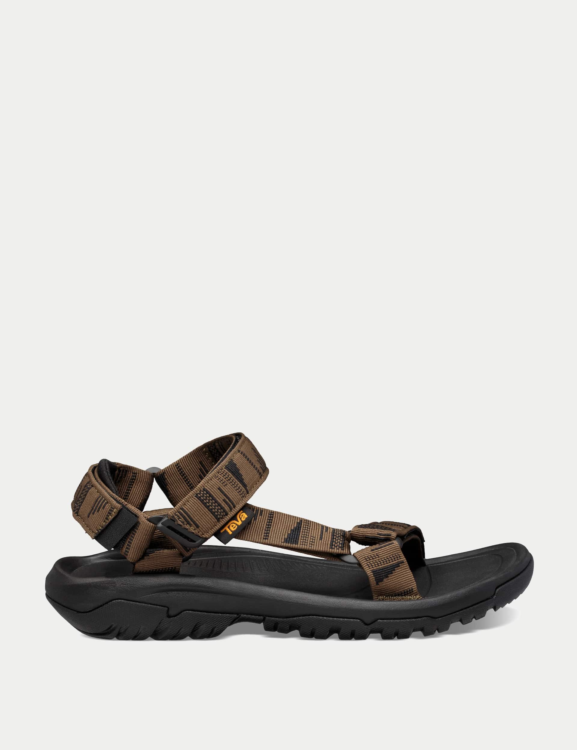 Teva Men's Hurricane XLT2 Flat Sandals - 9 - Dark Olive Mix, Black Mix,Dark Olive Mix