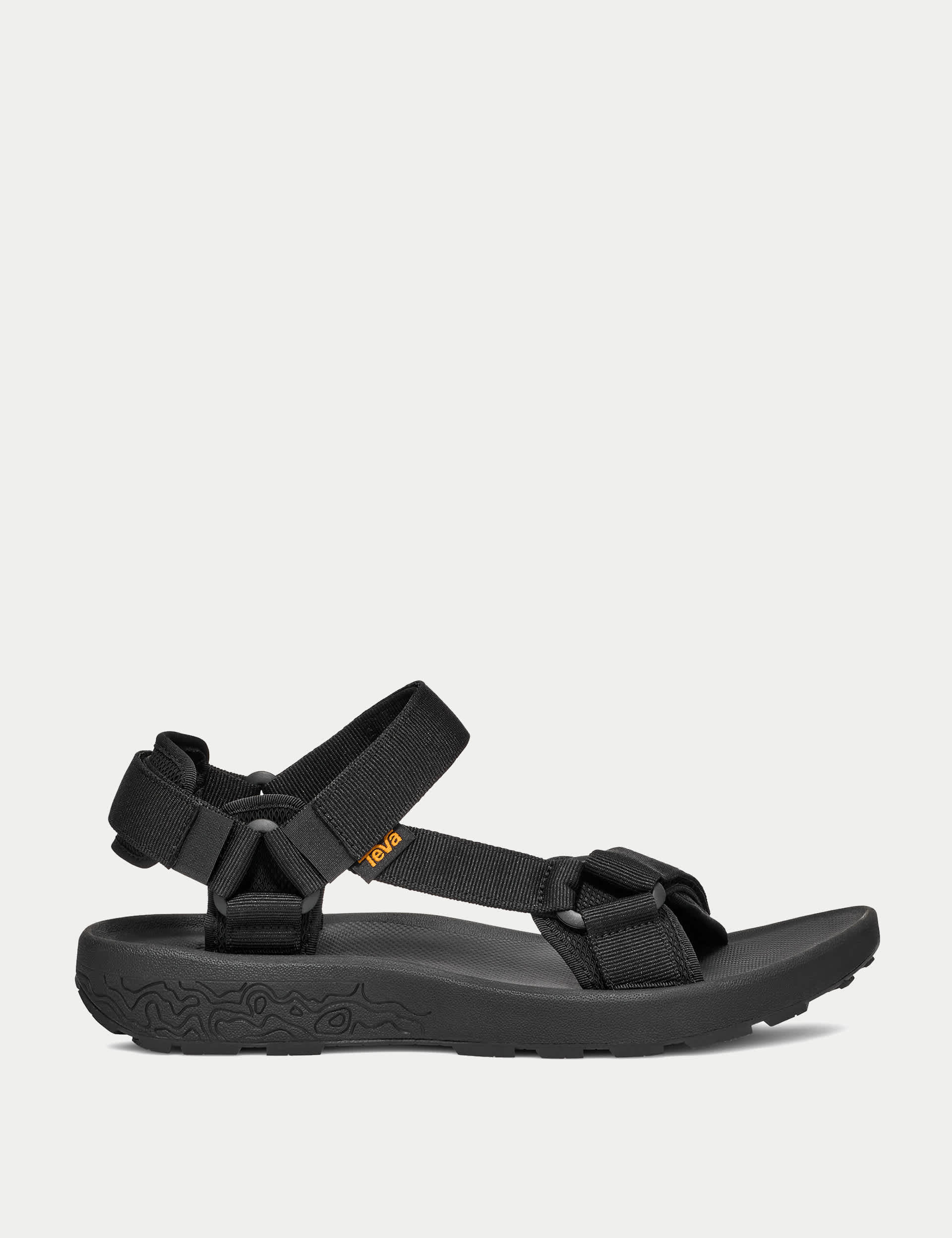 Teva Men's Hydratrek Flat Sandals - 9 - Black, Black