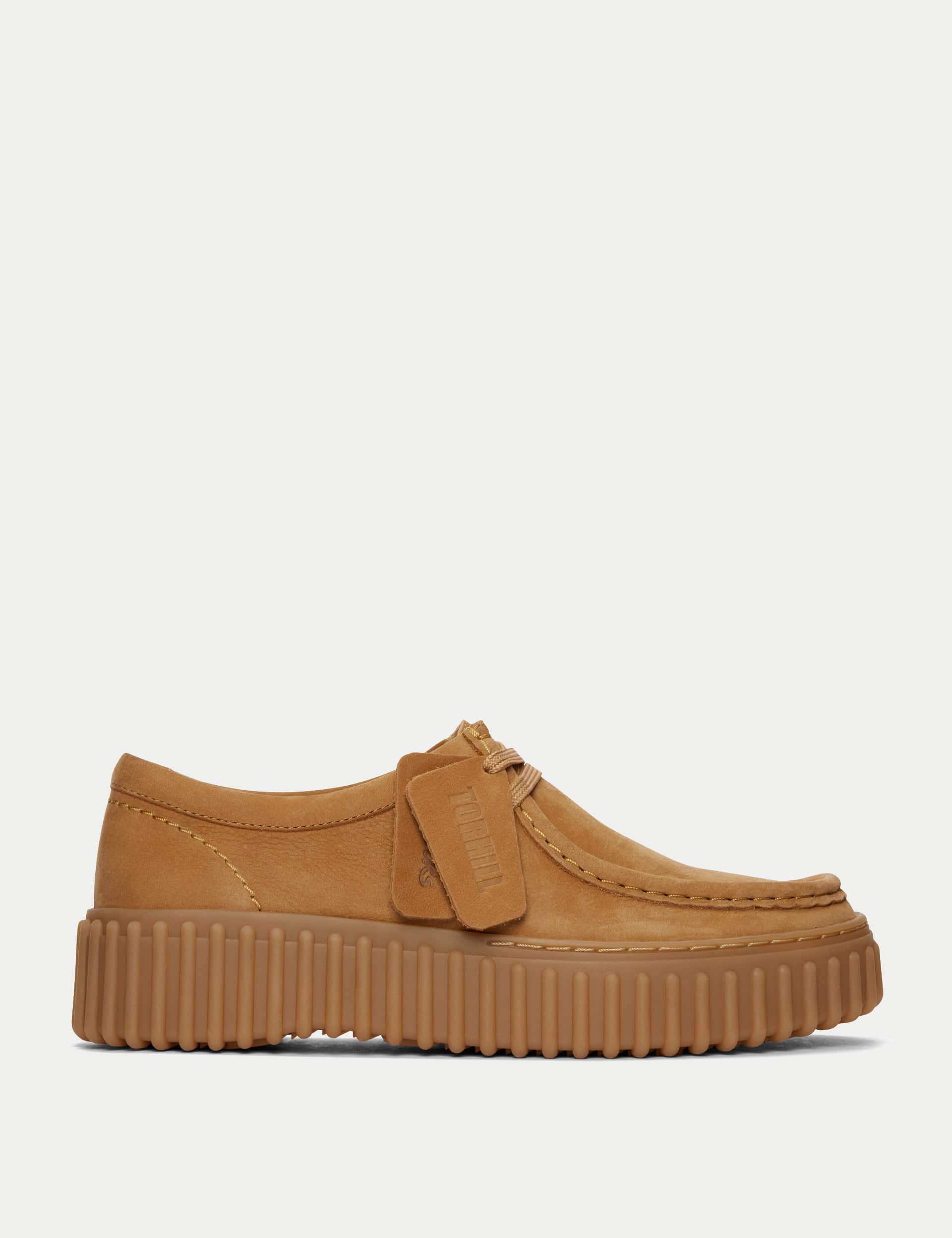 Clarks Women's Leather Flatform Loafer Shoes