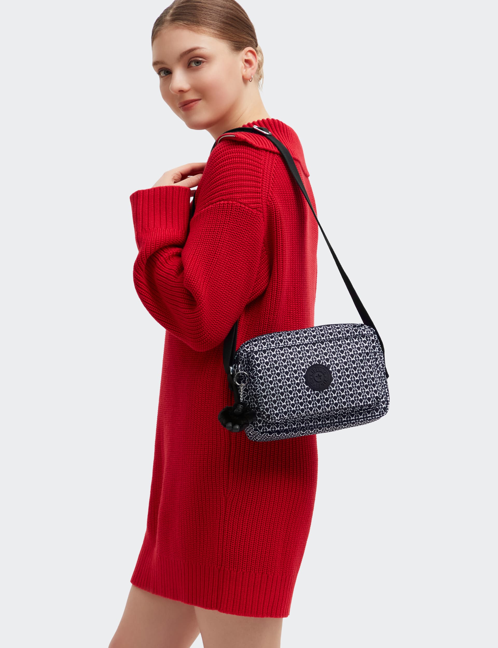 Kipling Women's Abanu M Signature Print Cross Body Bag