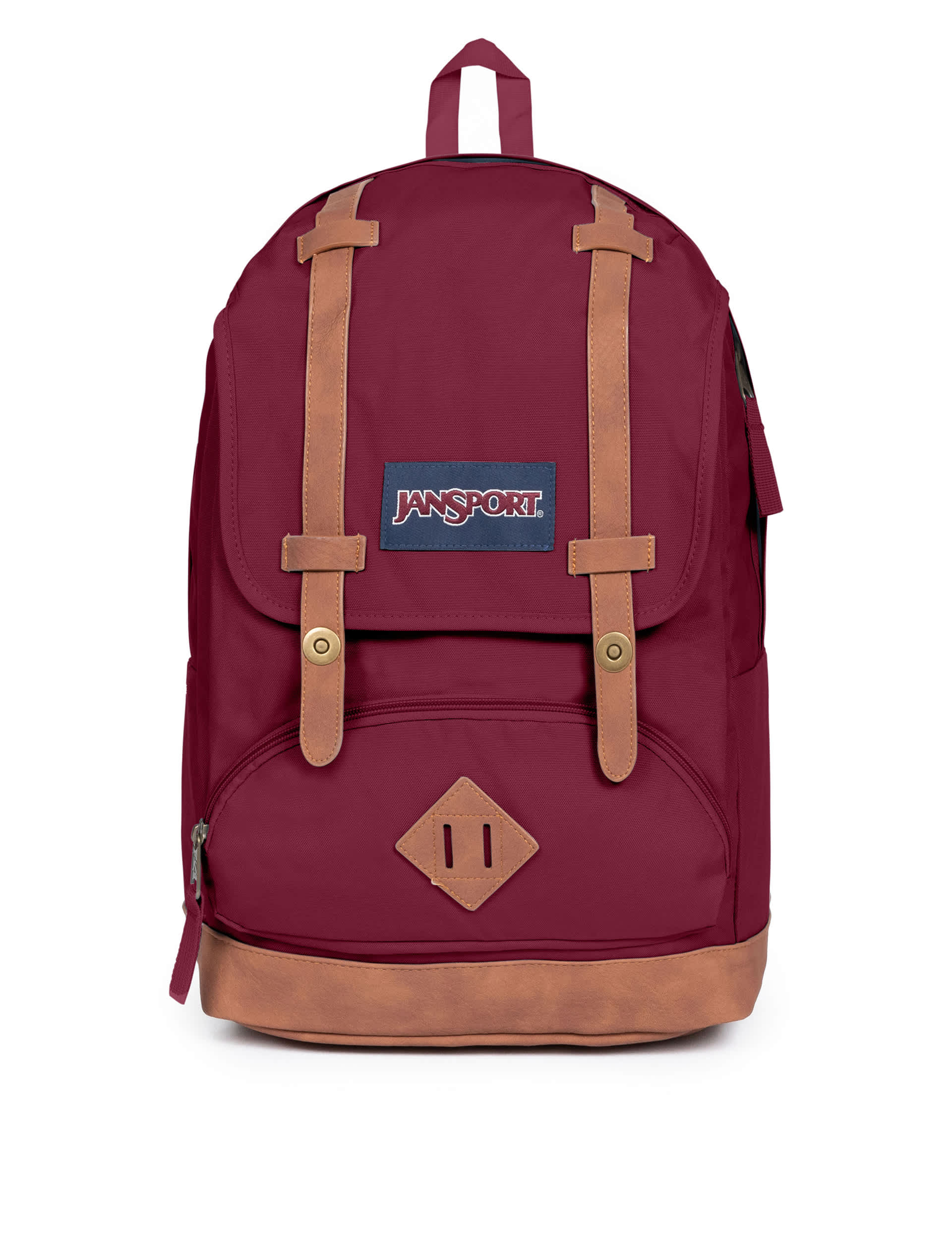 Jansport Cortlandt Multi Pocket Backpack - Red, Black,Red