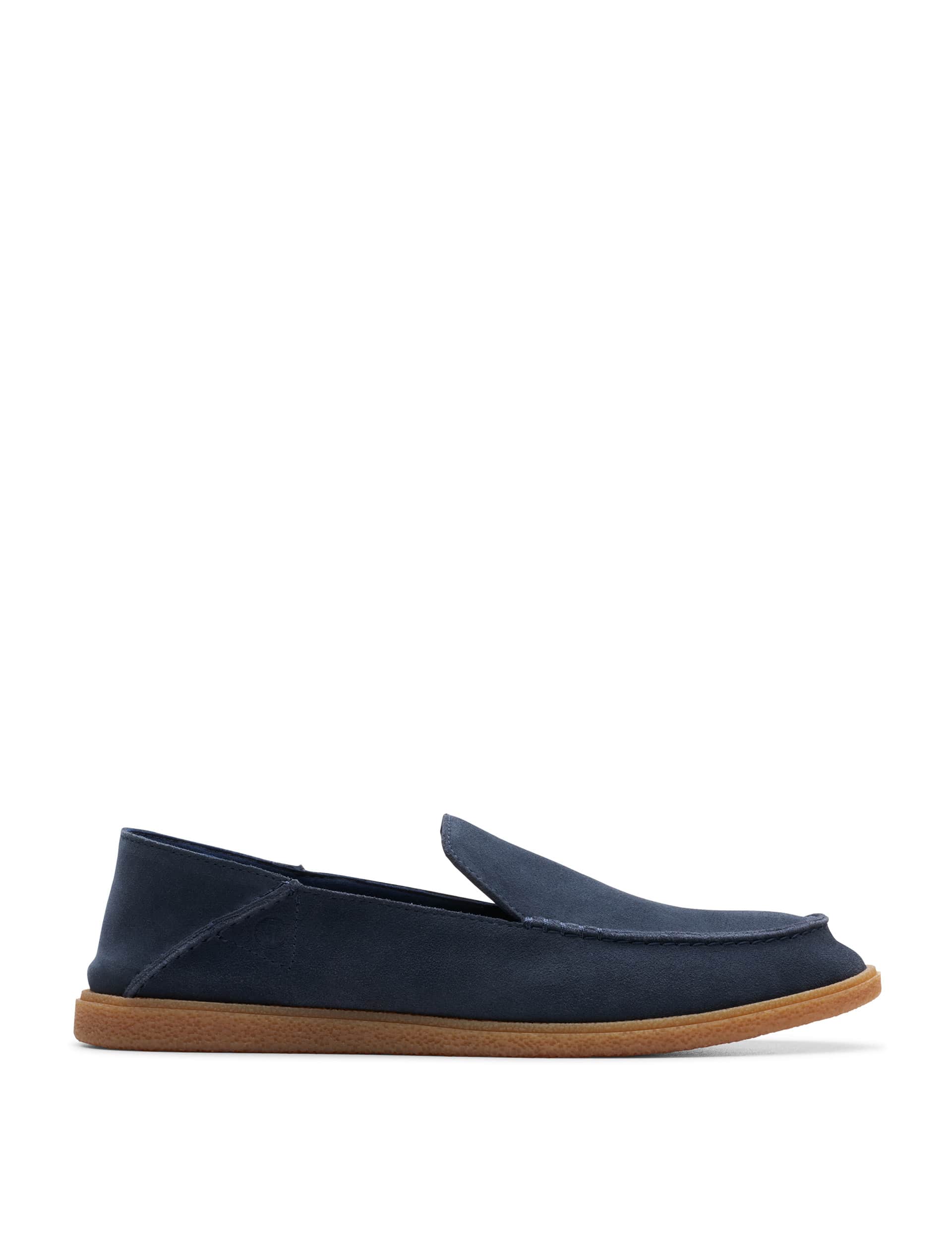 Clarks Men's Suede Slip-On Flat Loafers