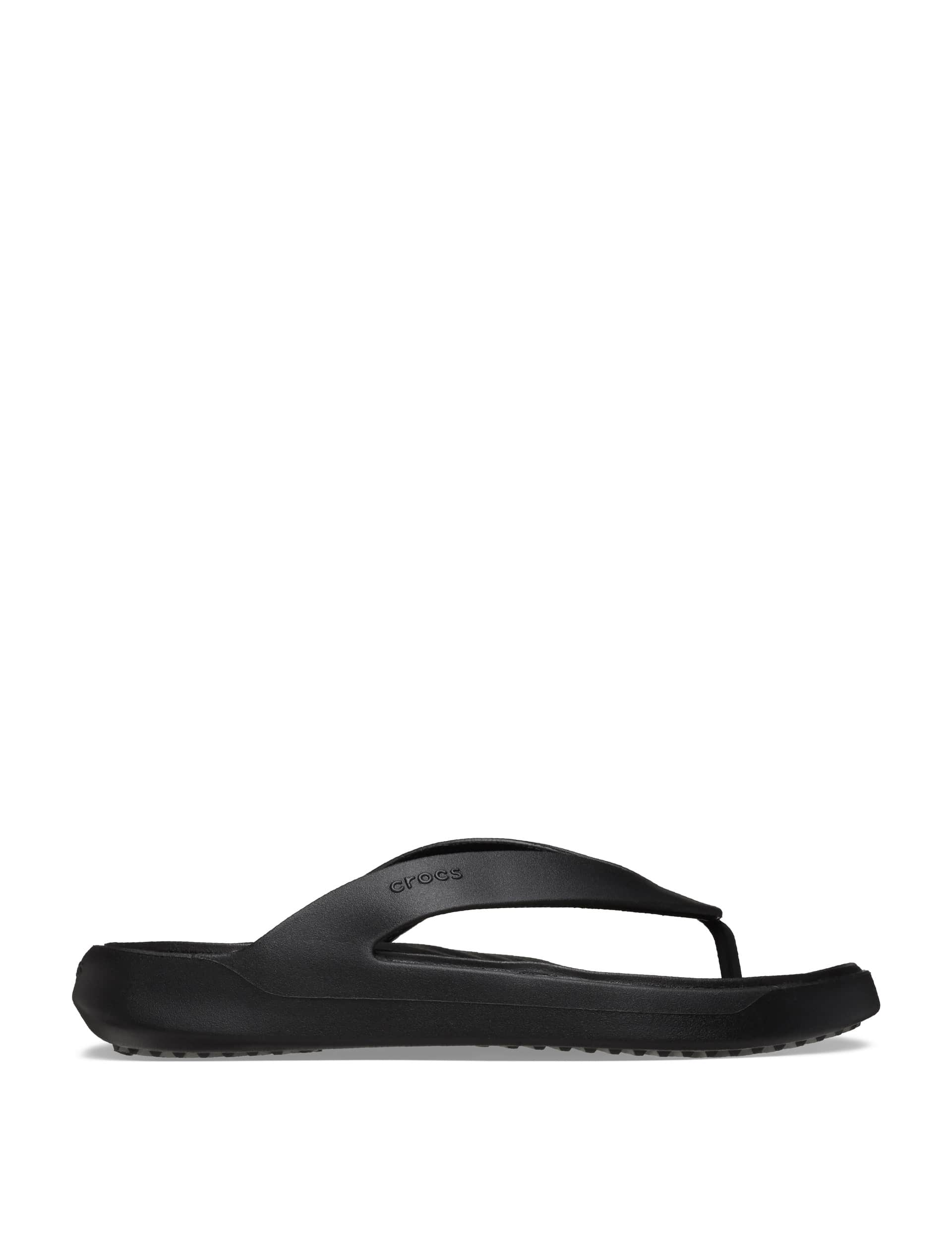 Crocs Women's Getaway Flip Flip Flops - 8 - Black, Black,Pink