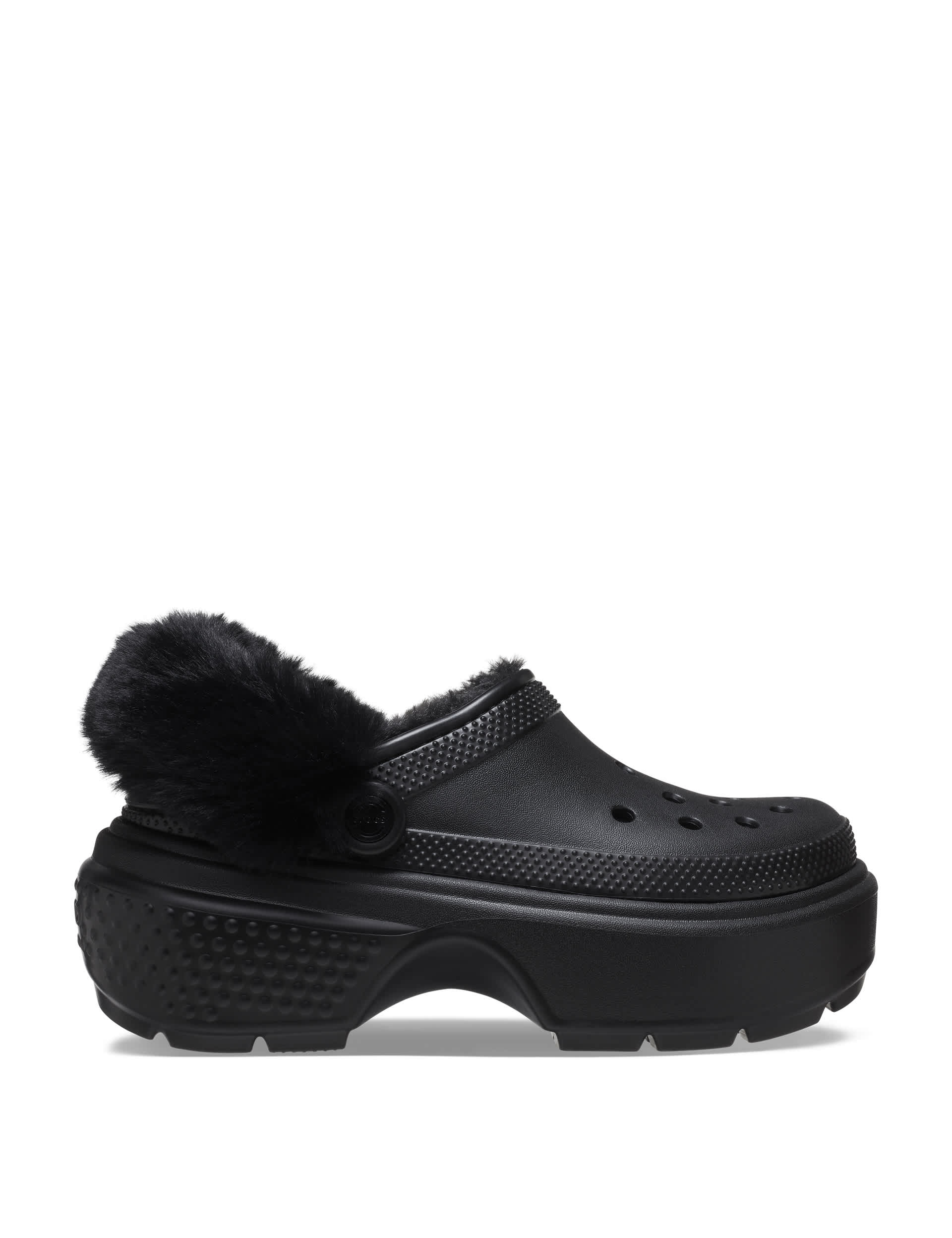 Crocs Women's Platform Clogs - 6 - Black, Black