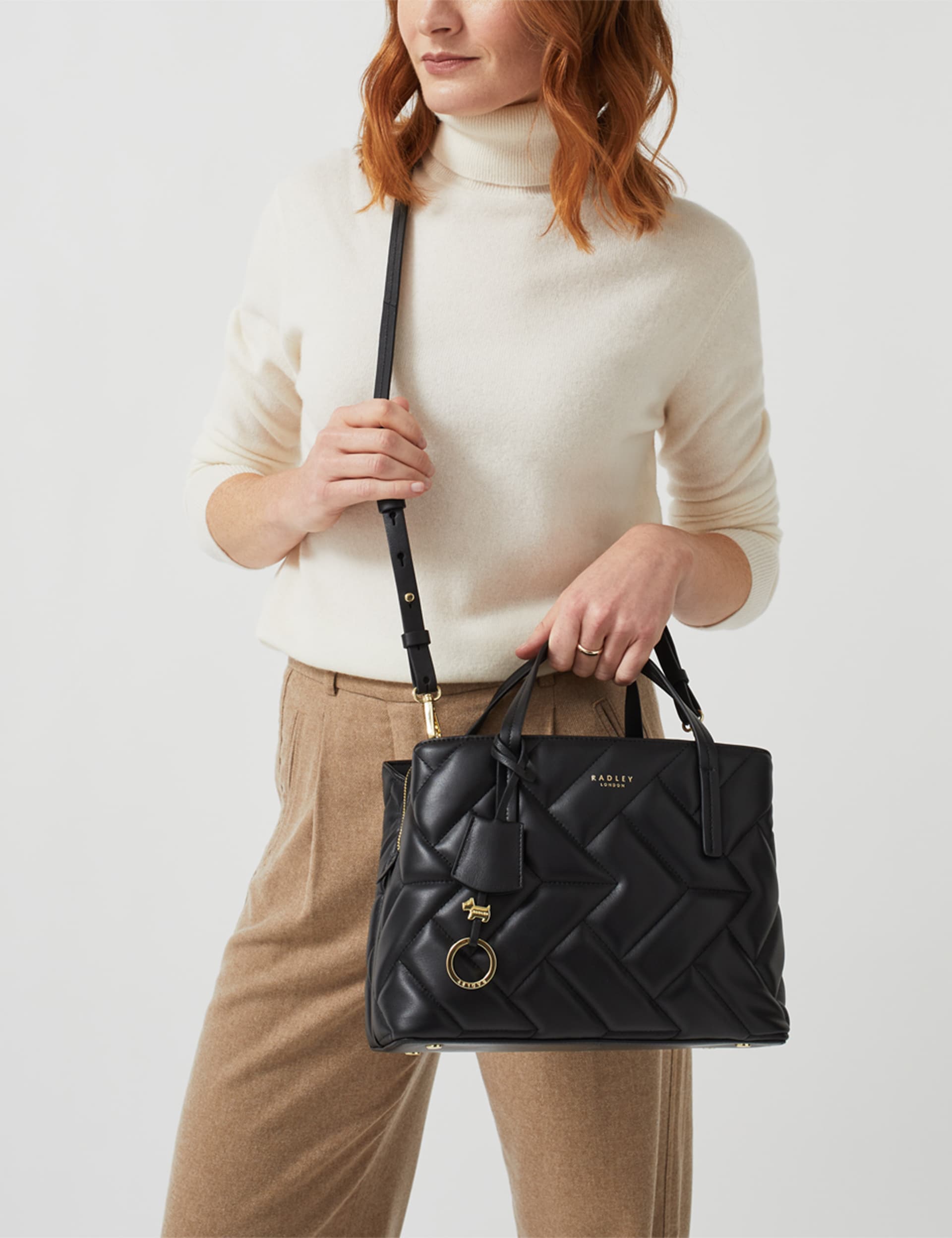 Radley Women's Dukes Place Leather Quilted Grab Bag - Black, Black