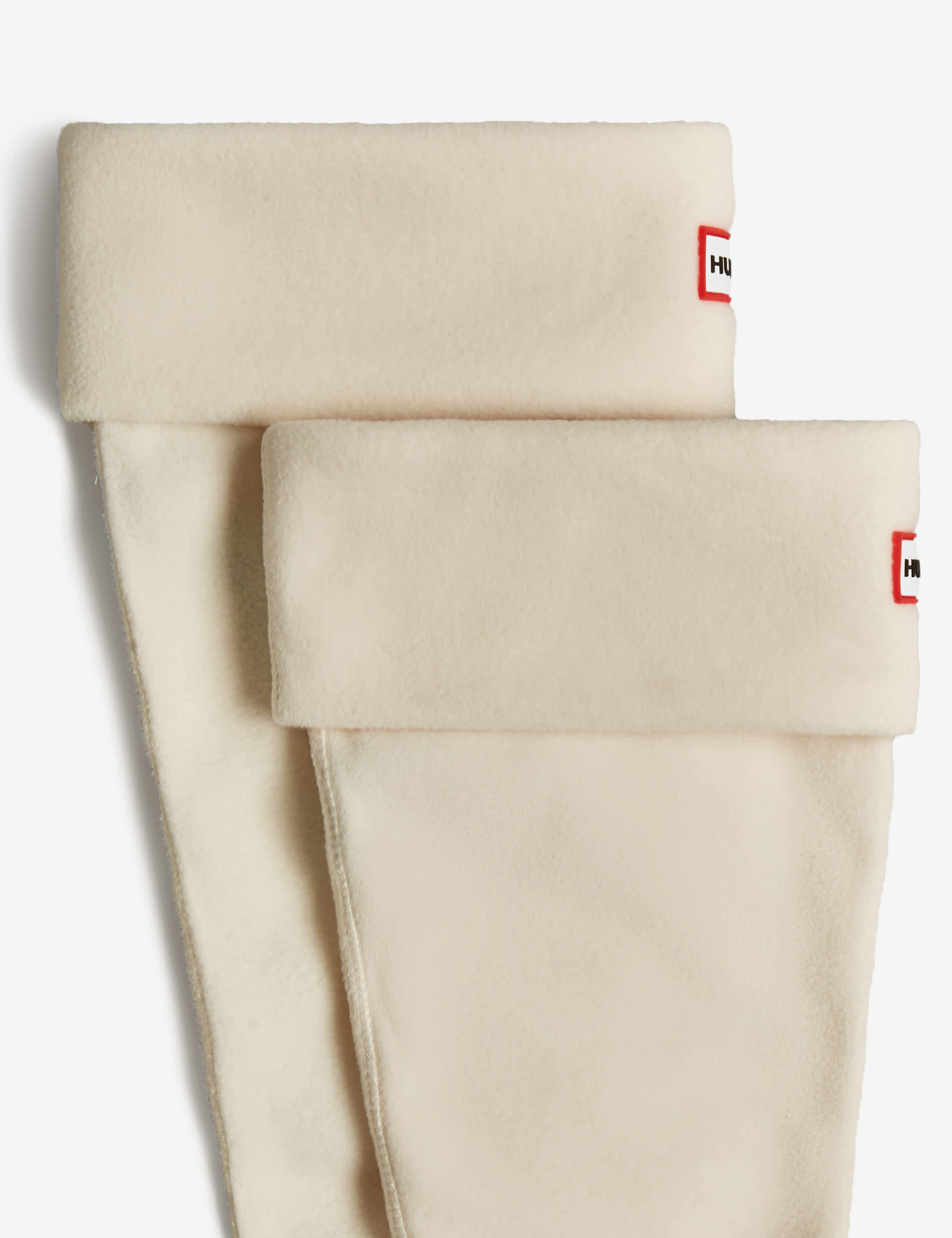 Hunter Fleece Boot Socks - XL - White, White