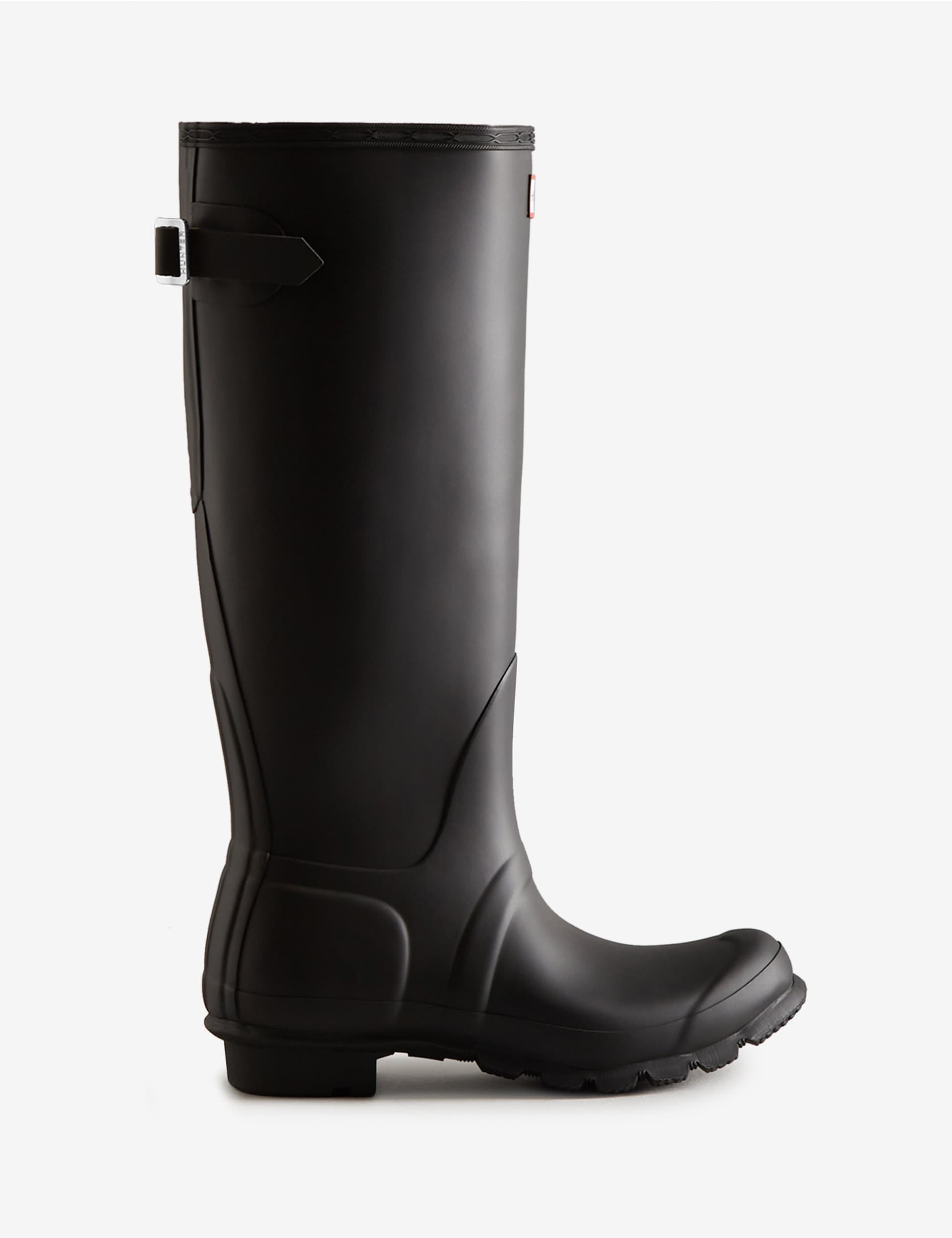 Hunter Women's Back Adjustable Tall Wellington Boots - 5 - Black, Black