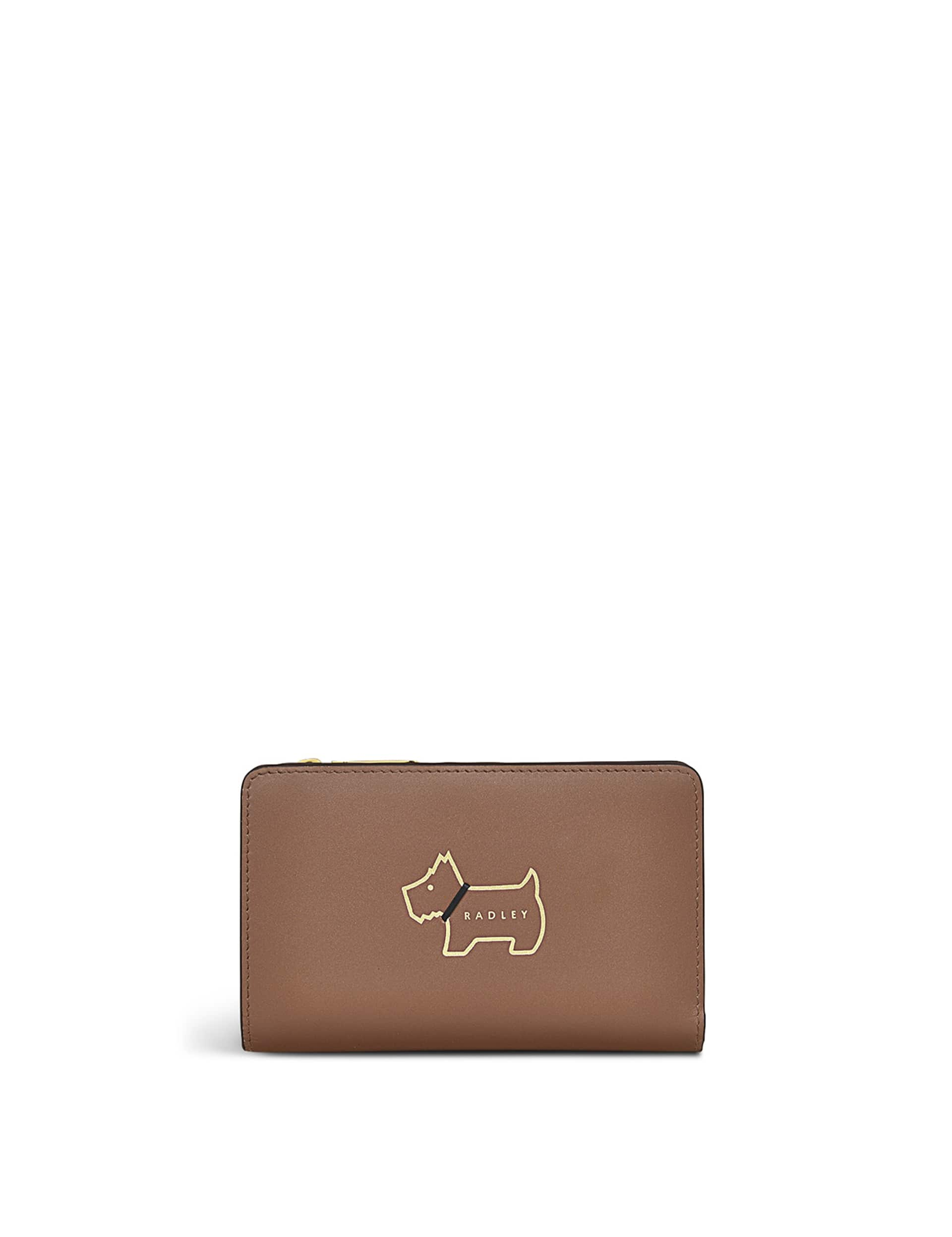 Radley Women's Heritage Dog Outline Bifold Purse - Brown, Brown,Orange