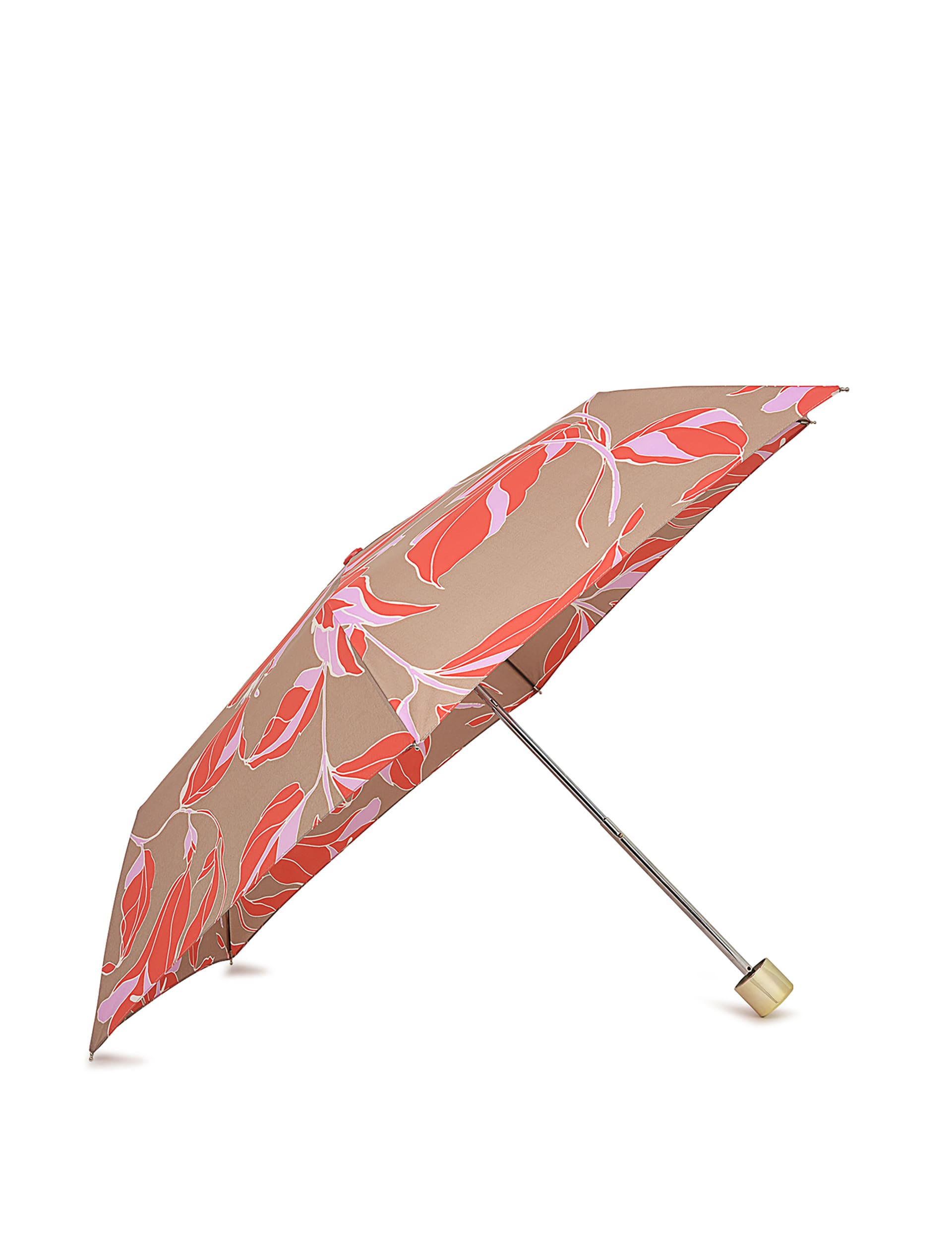 Radley Women's Floral Compact Umbrella - Light Brown, Light Brown