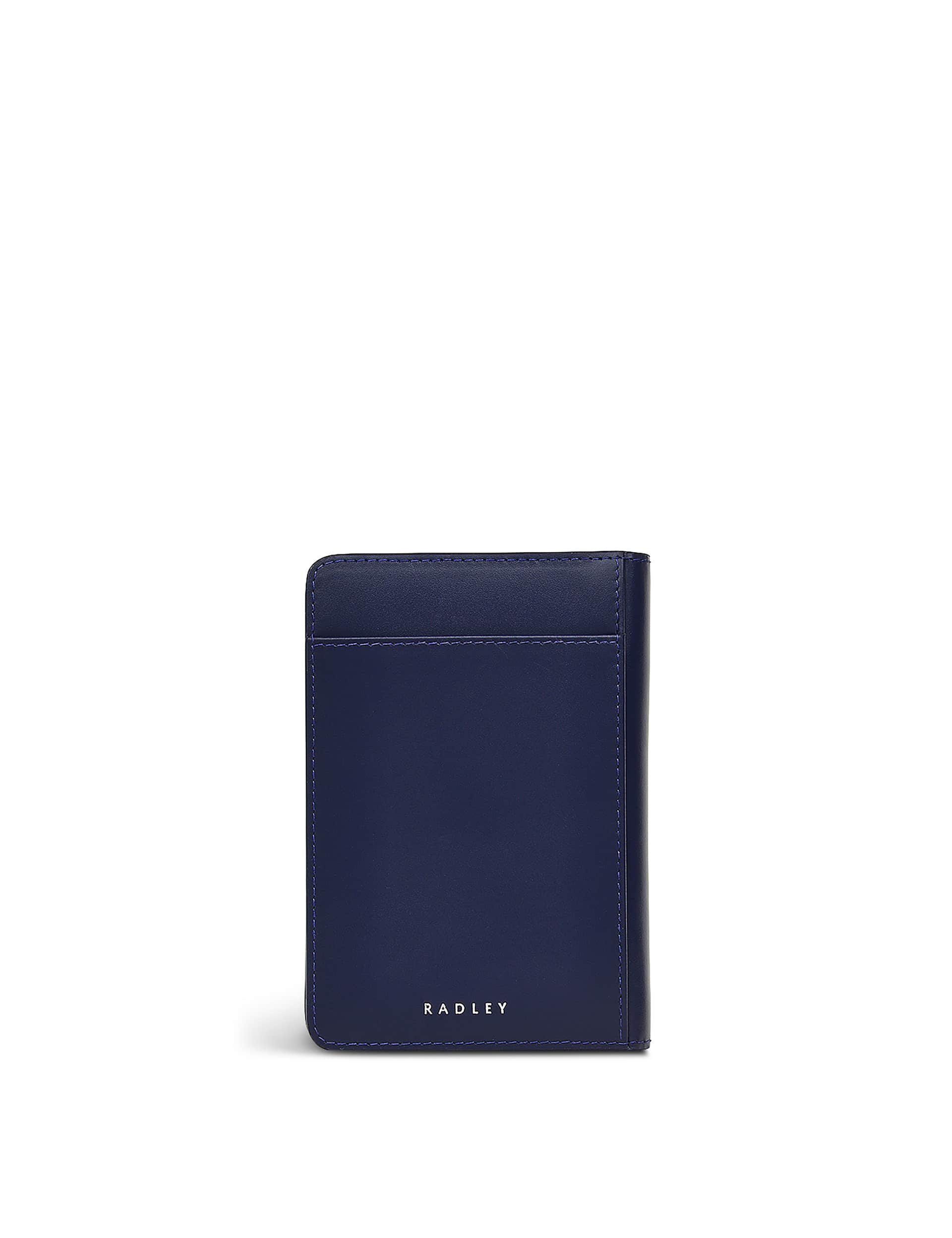 Radley Women's Heritage Dog Outline Leather Passport Cover - Blue, Blue