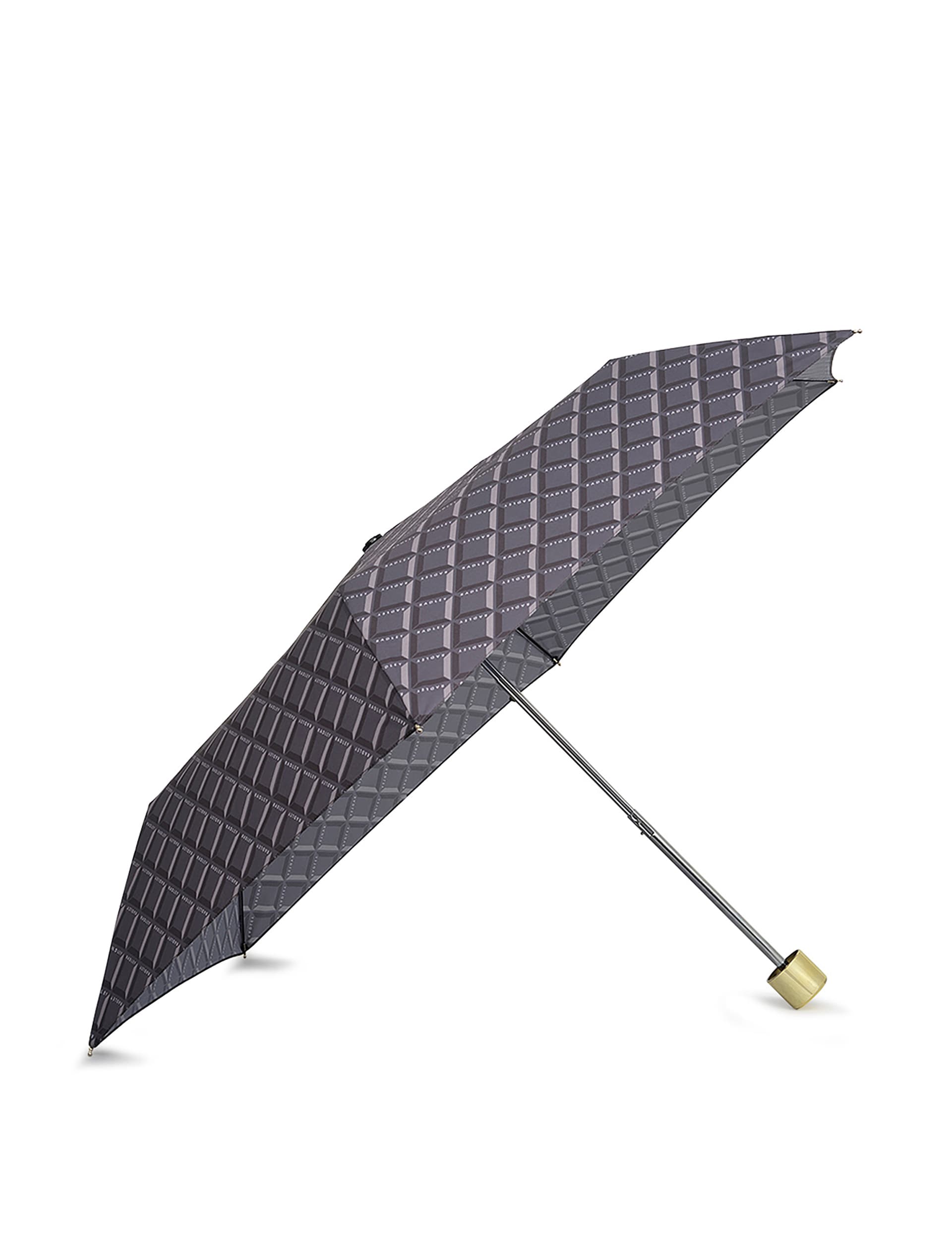 Radley Women's Geometric Compact Umbrella - Black Mix, Black Mix