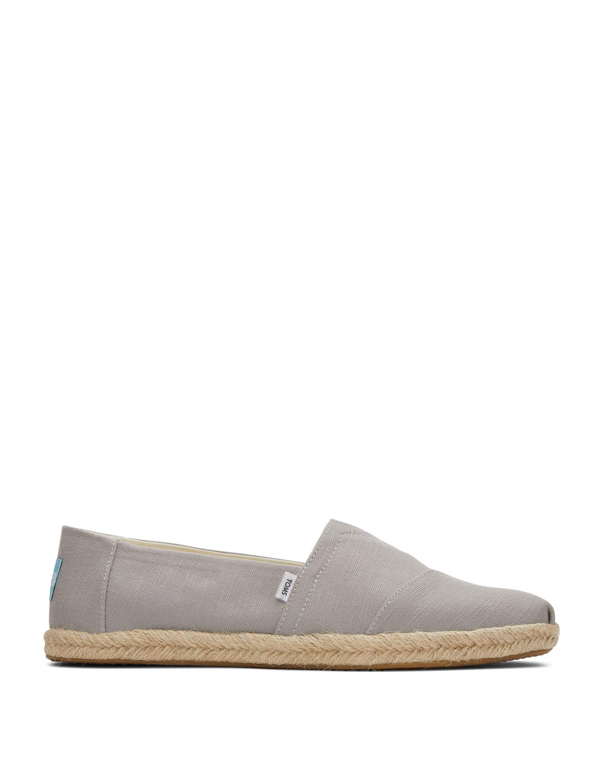 Toms Men's Canvas Espadrilles - 8 - Grey, Grey