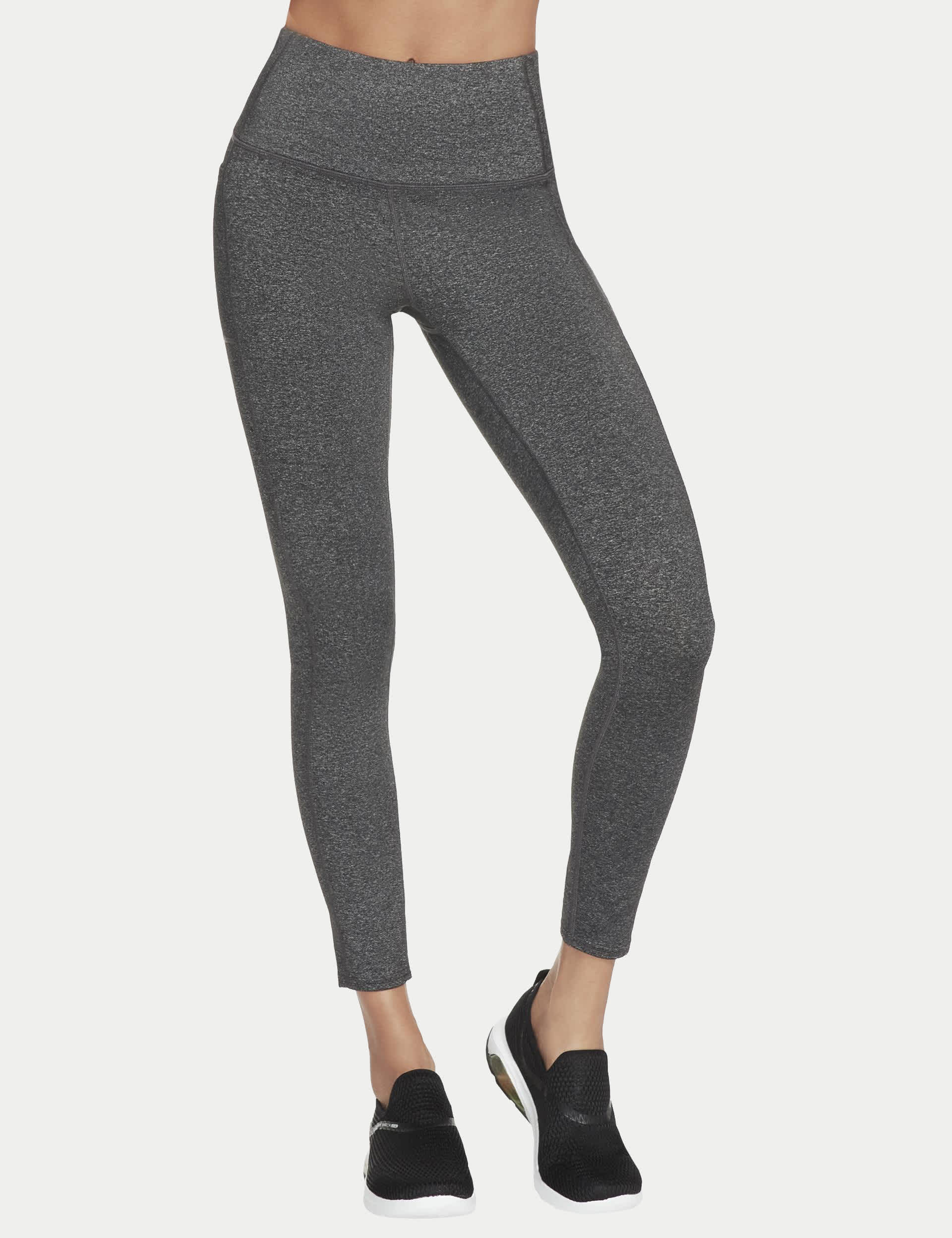 Skechers Women's Goflex High Waisted Leggings - M - Charcoal, Black,Charcoal