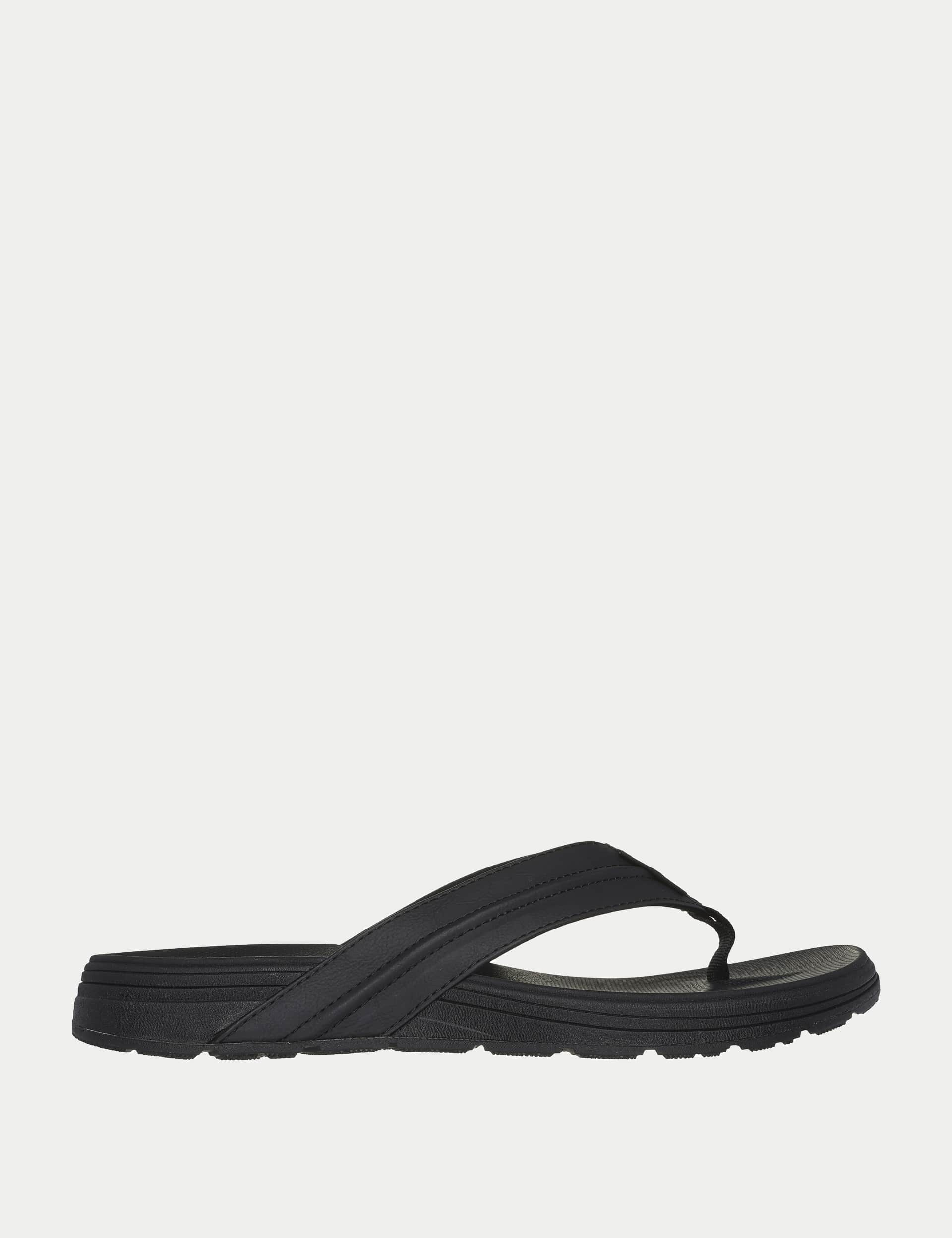 Skechers Men's Patino Marlee Slip-On Sandals - 9 - Black, Black