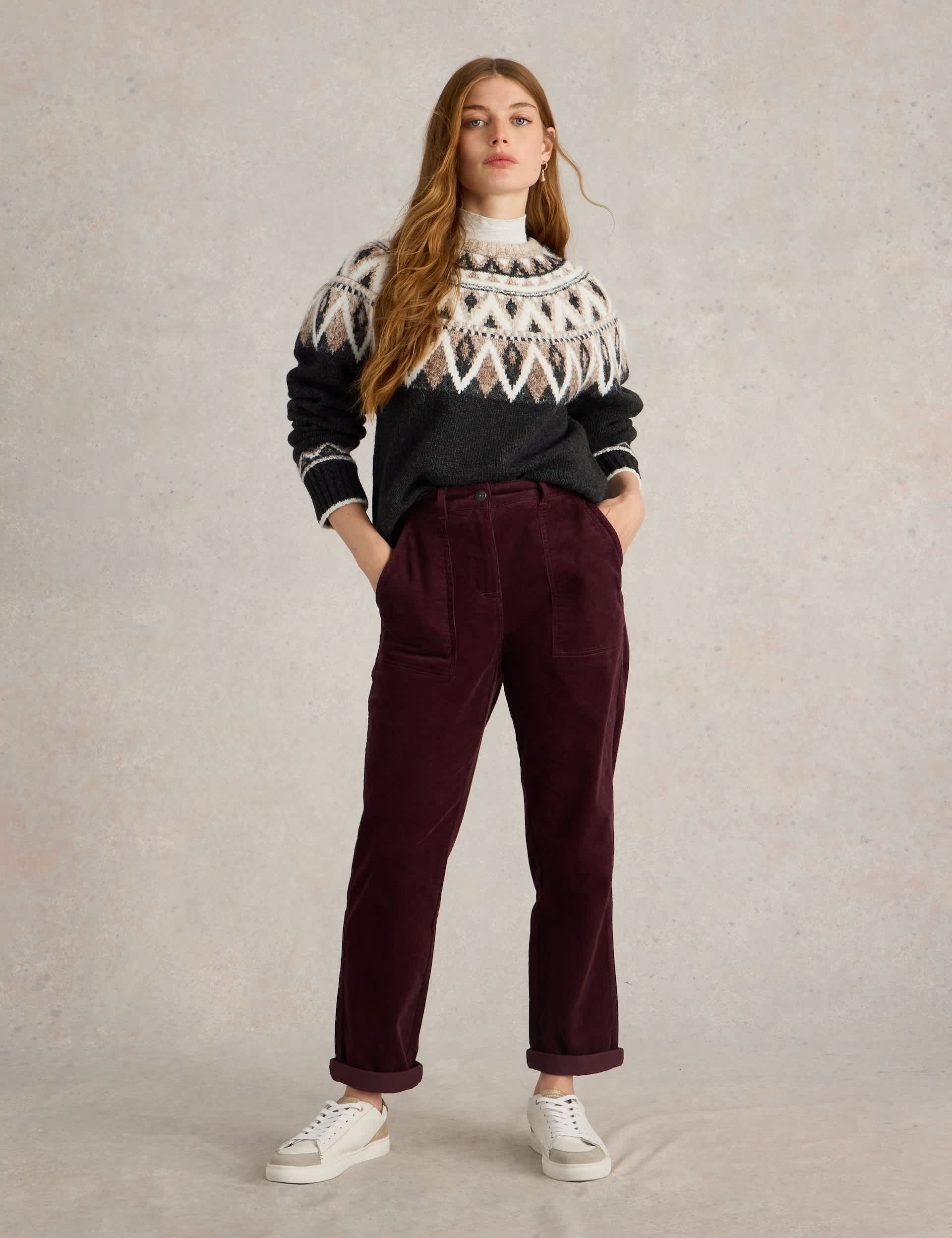 White Stuff Women's Cotton Rich Cord Trousers